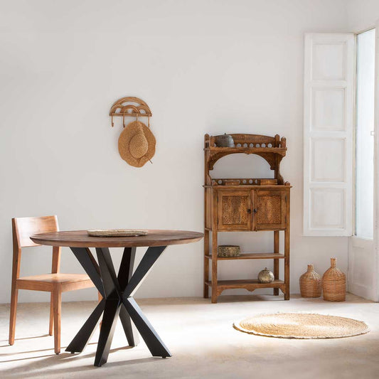 APARADOR DALIAN MARRÓN ALTO ARTESANAL image 0