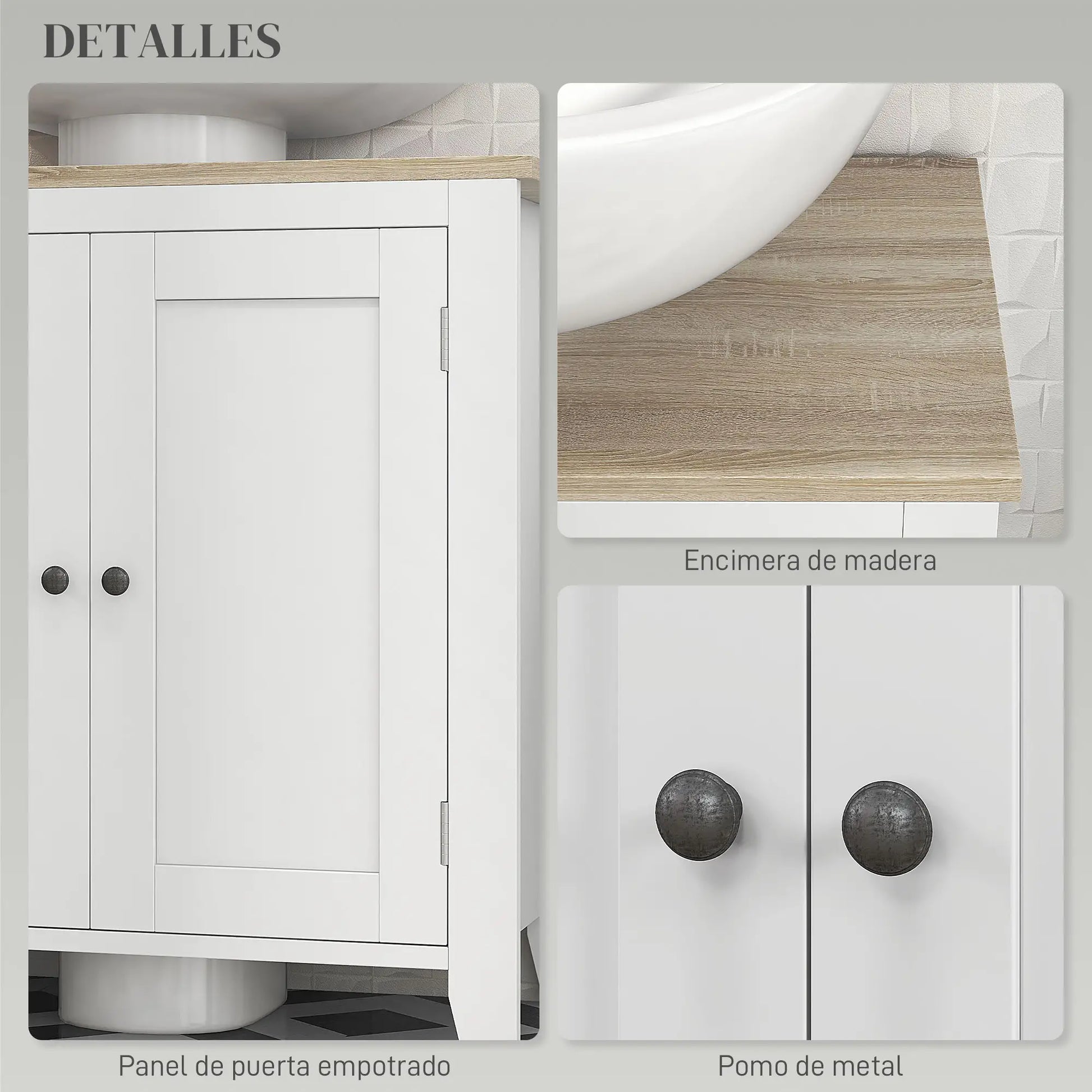 MUEBLE BAJO LAVABO AQUILA 60 BLANCO image 4