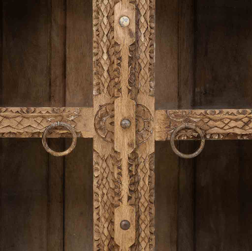 APARADOR DALIAN BROWN ARTESANAL 2 PUERTAS image 2