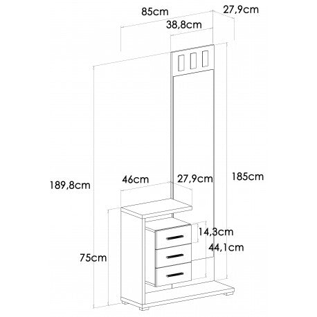 Recibidor modelo prisma image 2