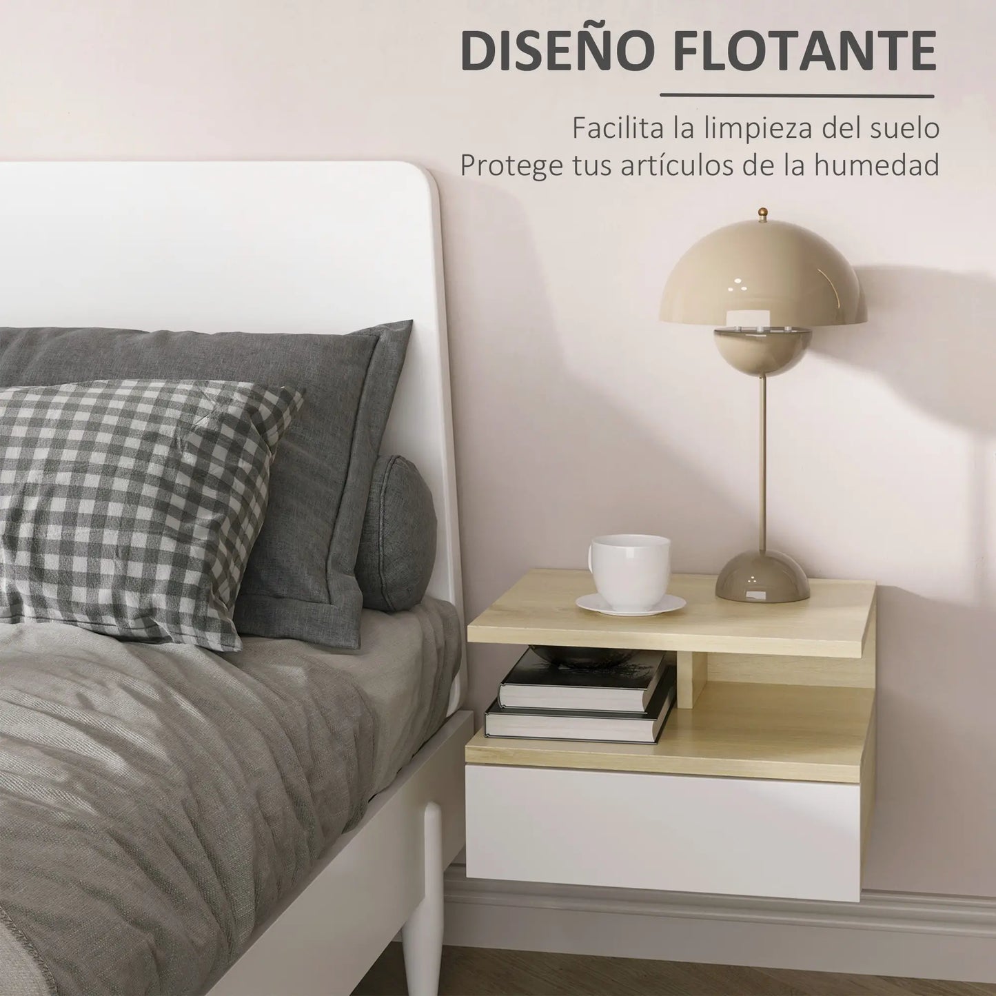 SET DE MESITAS FLOTANTES SKYWOOD DUO ROBLE image 3