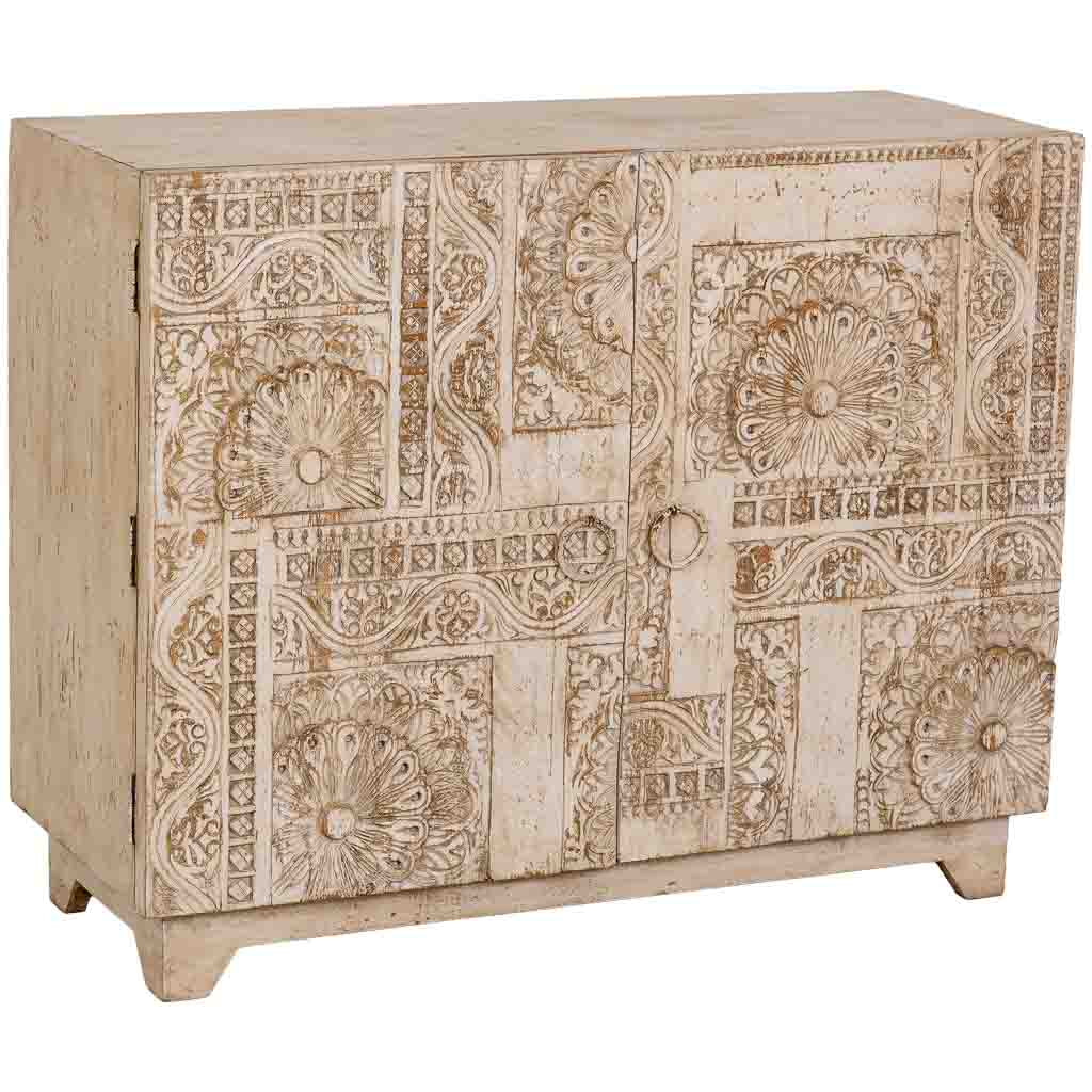 APARADOR DALIAN WHITE COMPACT ARTESANAL image 0