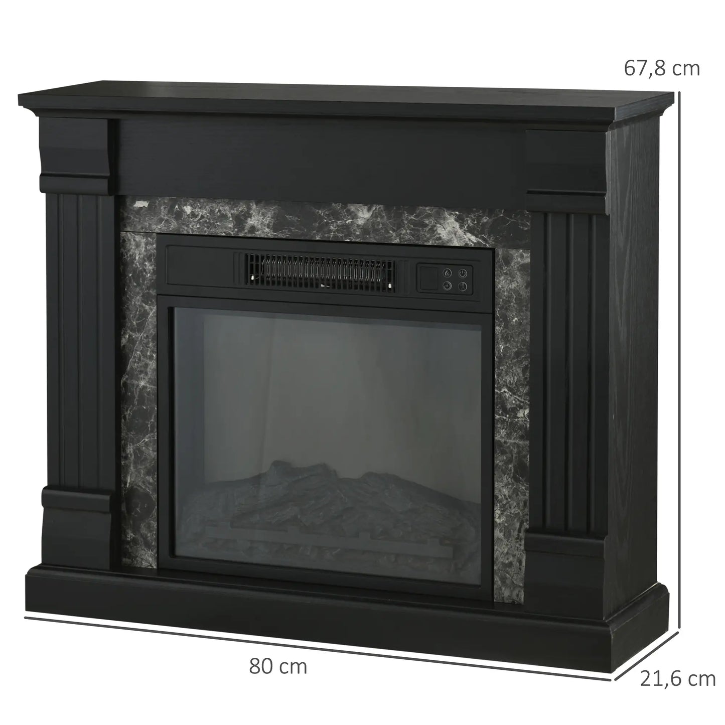CHIMENEA ELÉCTRICA BLACKNIGHT 3D 1800W 80 CM image 9