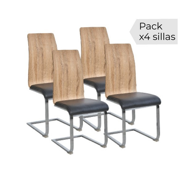 Juego de 4 sillas Sensei image 0