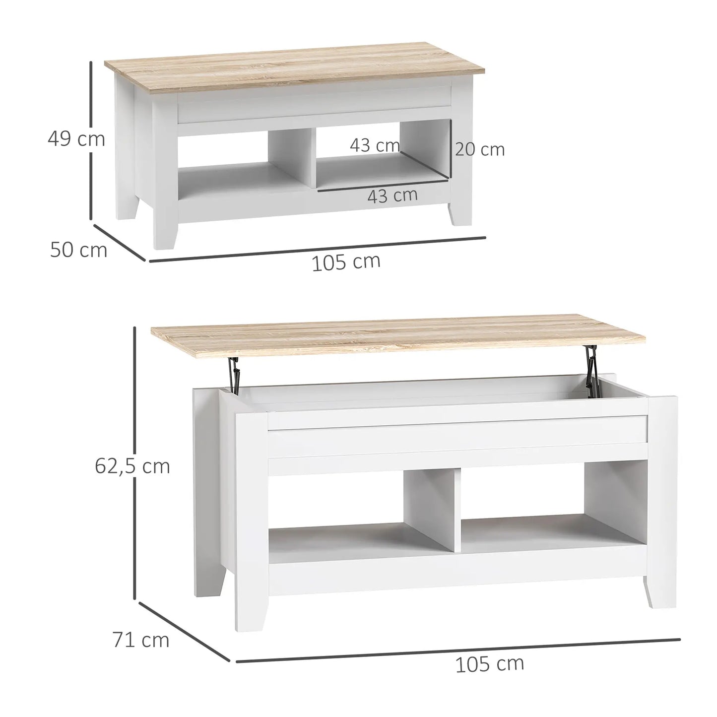 Mesa de Centro Elevable “TRIO LIFT” image 1