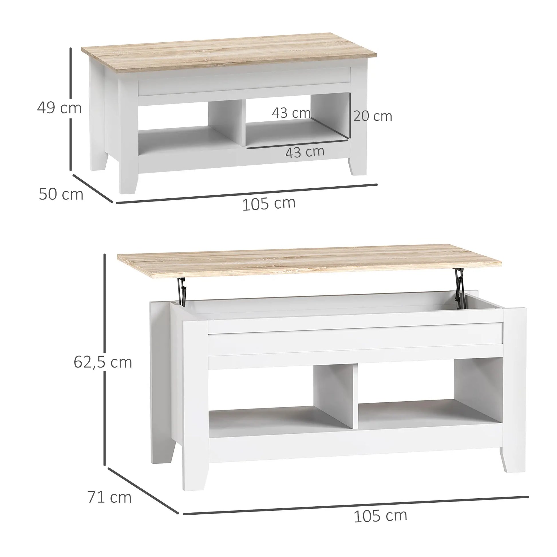 Mesa de Centro Elevable “TRIO LIFT” image 1