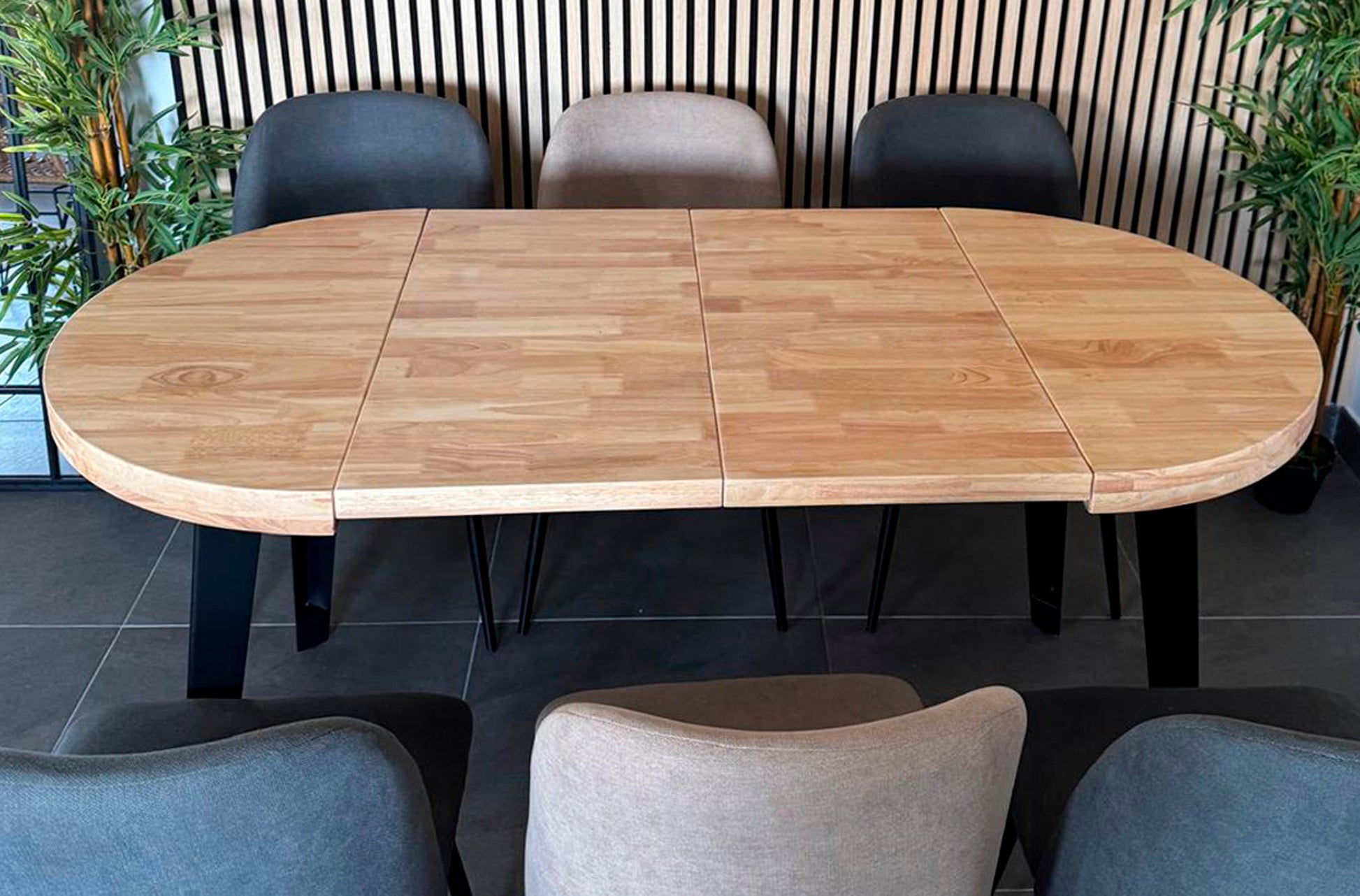 MESA DE COMEDOR REDONDA EXTENSIBLE BERG 80 image 4