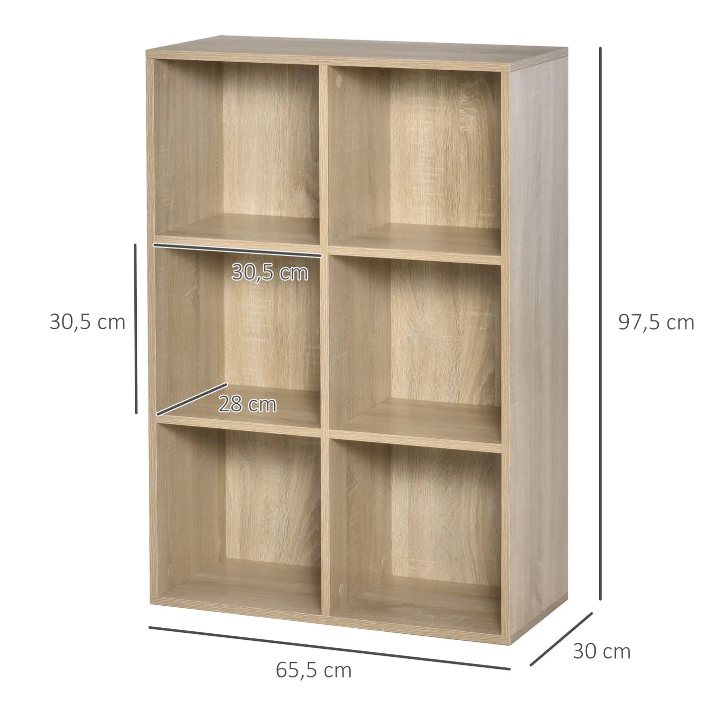 📚 Librería Modelo CUBIK ROBLE – Orden Modular con Estilo