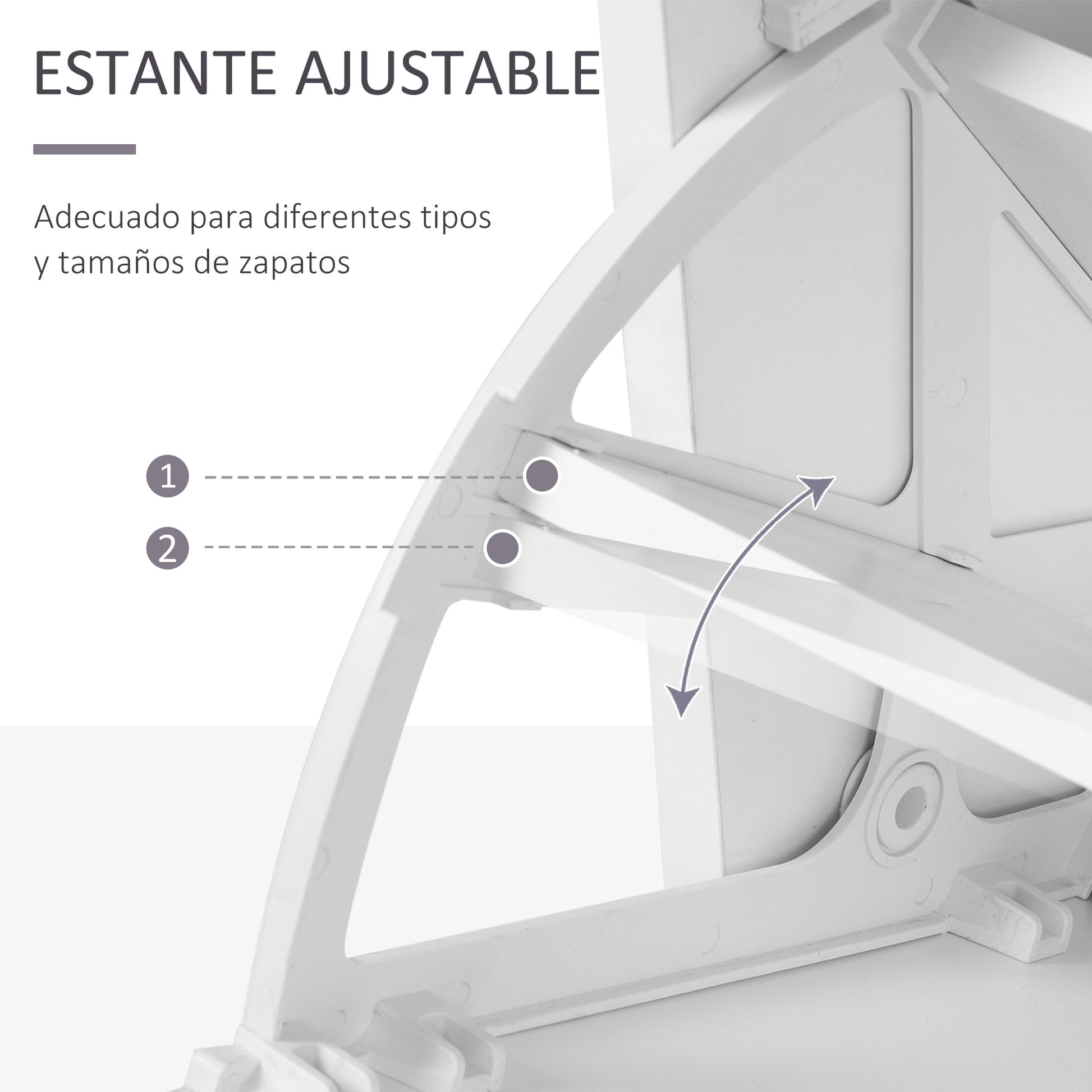 RECIBIDOR COMPLETO MIRROR&STORE WHITE 3 EN 1 image 3