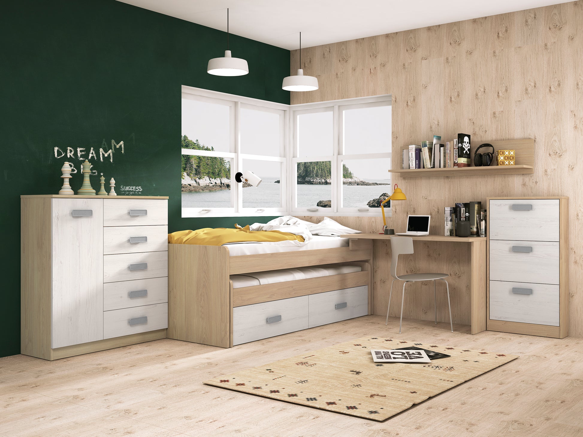 Dormitorio juvenil Donald 18 en color Puccini-Andersen image 0