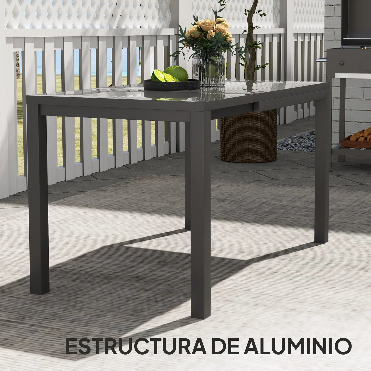 MESA DE COMEDOR EXTENSIBLE DE EXTERIOR ALUMIX GARDEN 6 image 6