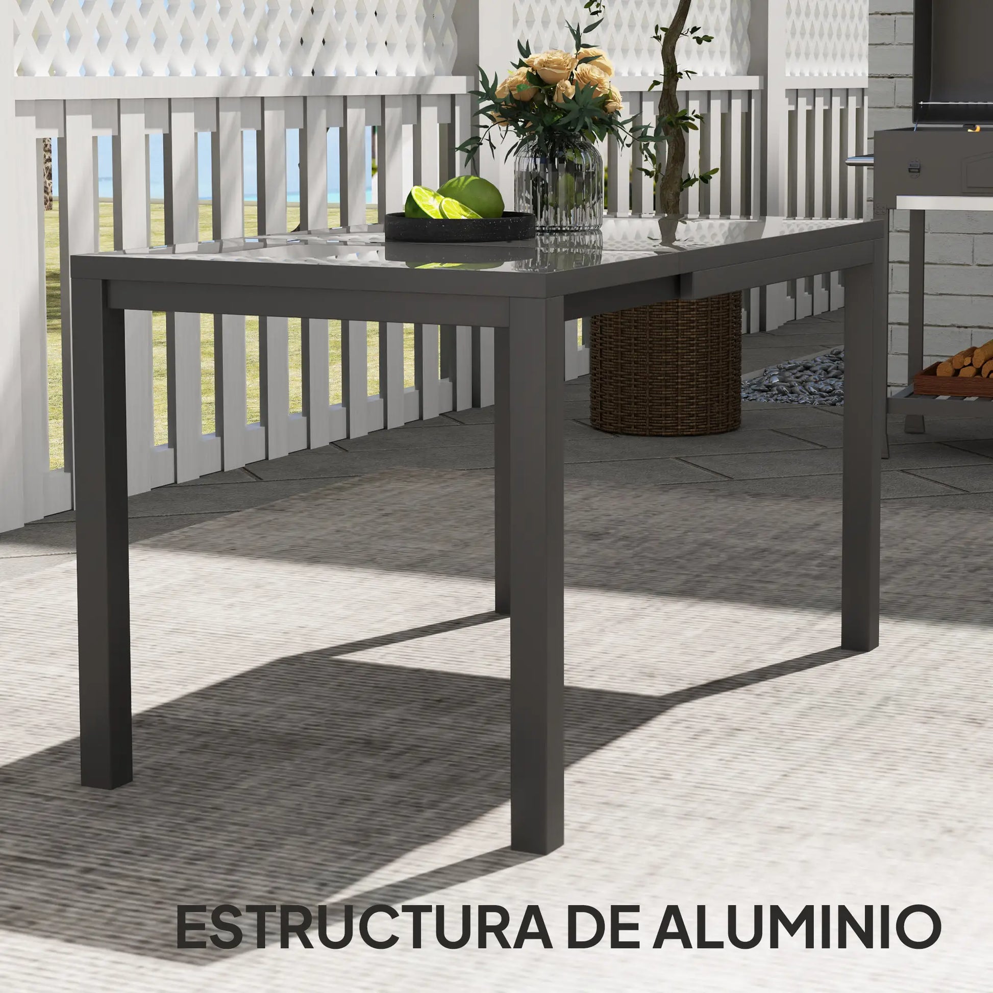 MESA DE COMEDOR EXTENSIBLE DE EXTERIOR ALUMIX GARDEN 6 image 6