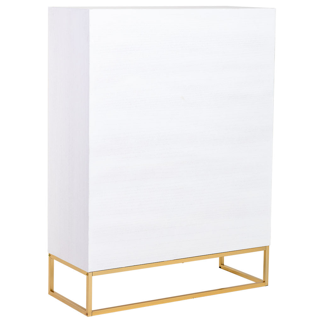 VITRINA MARTA DE MADERA BLANCA 3 PUERTAS Y 3 CAJONES image 7