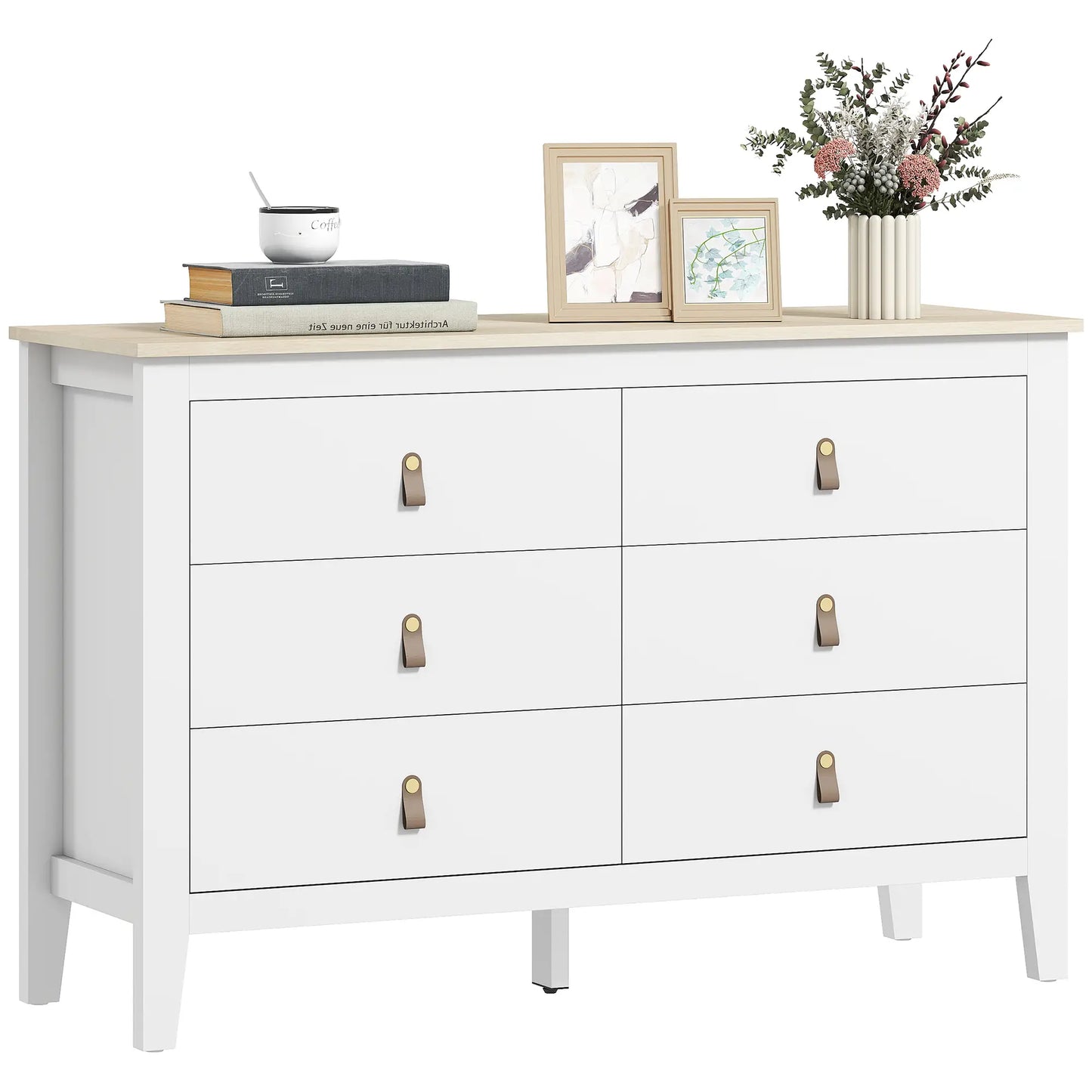 CÓMODA SIXDRAWER PU BLANCA image 7