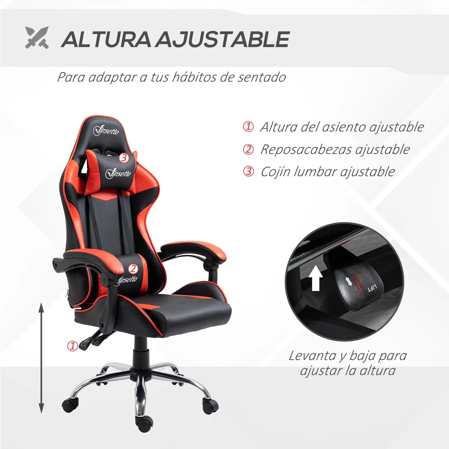 SILLA GAMING MODELO REDCORE RACING image 2