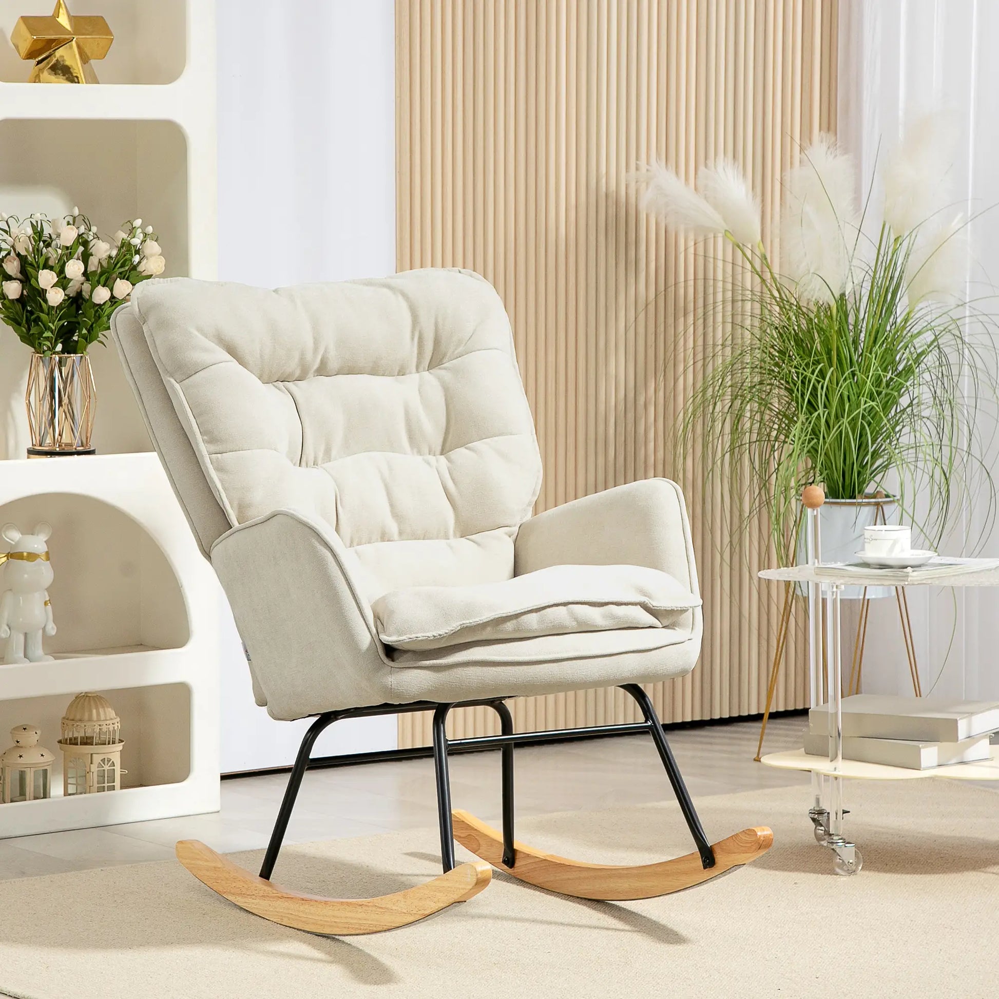 SILLA MECEDORA NUBA RELAX · BALANCÍN DE MADERA DE HAYA · IDEAL LACTANCIA image 0