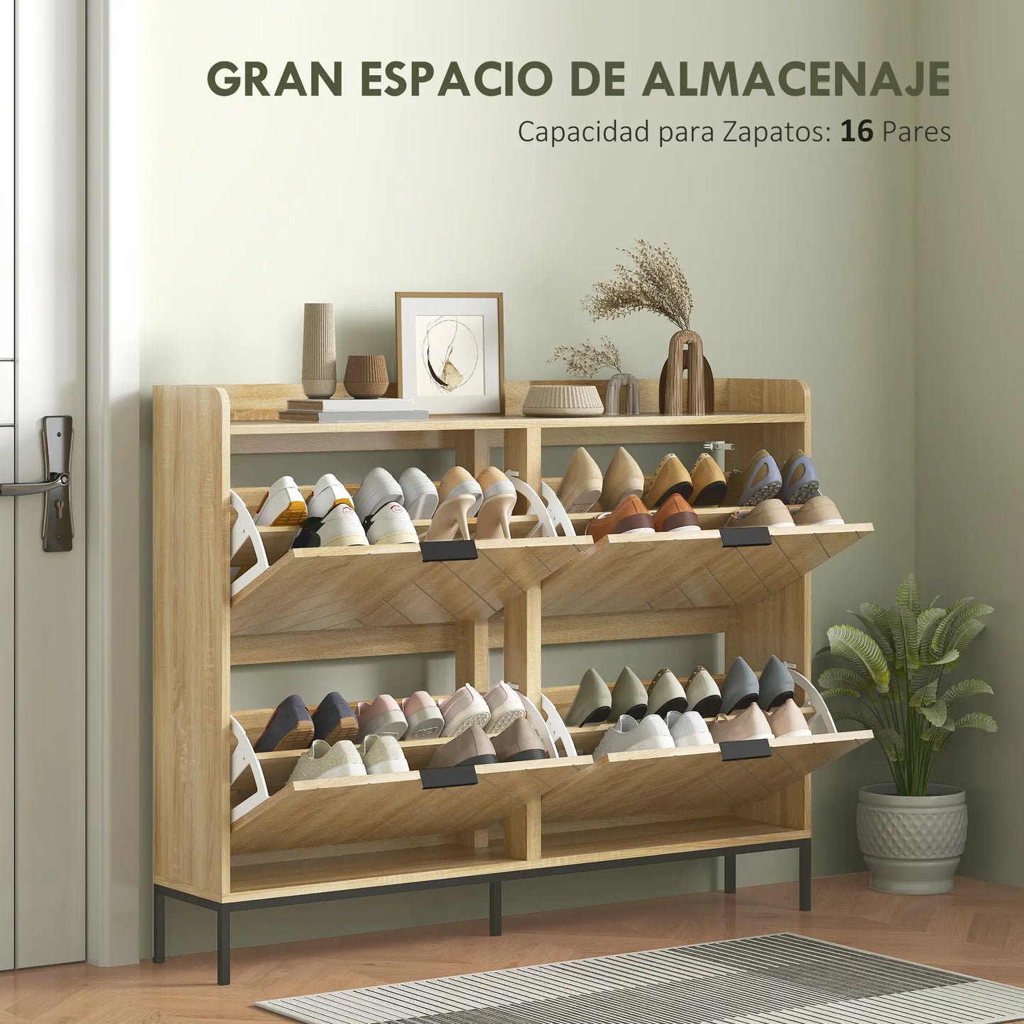 ZAPATERO ESTRECHO ROBLEVA 4C CON CAJONES ABATIBLES image 1