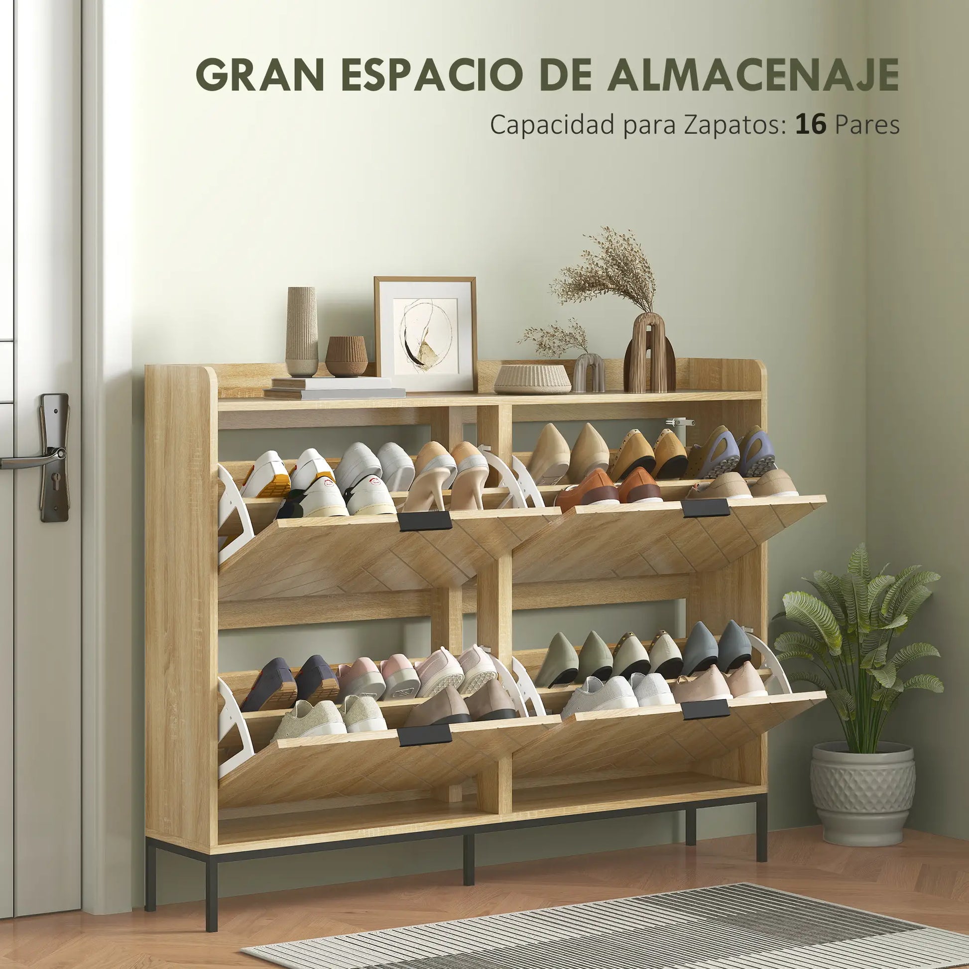 ZAPATERO ESTRECHO ROBLEVA 4C CON CAJONES ABATIBLES image 1