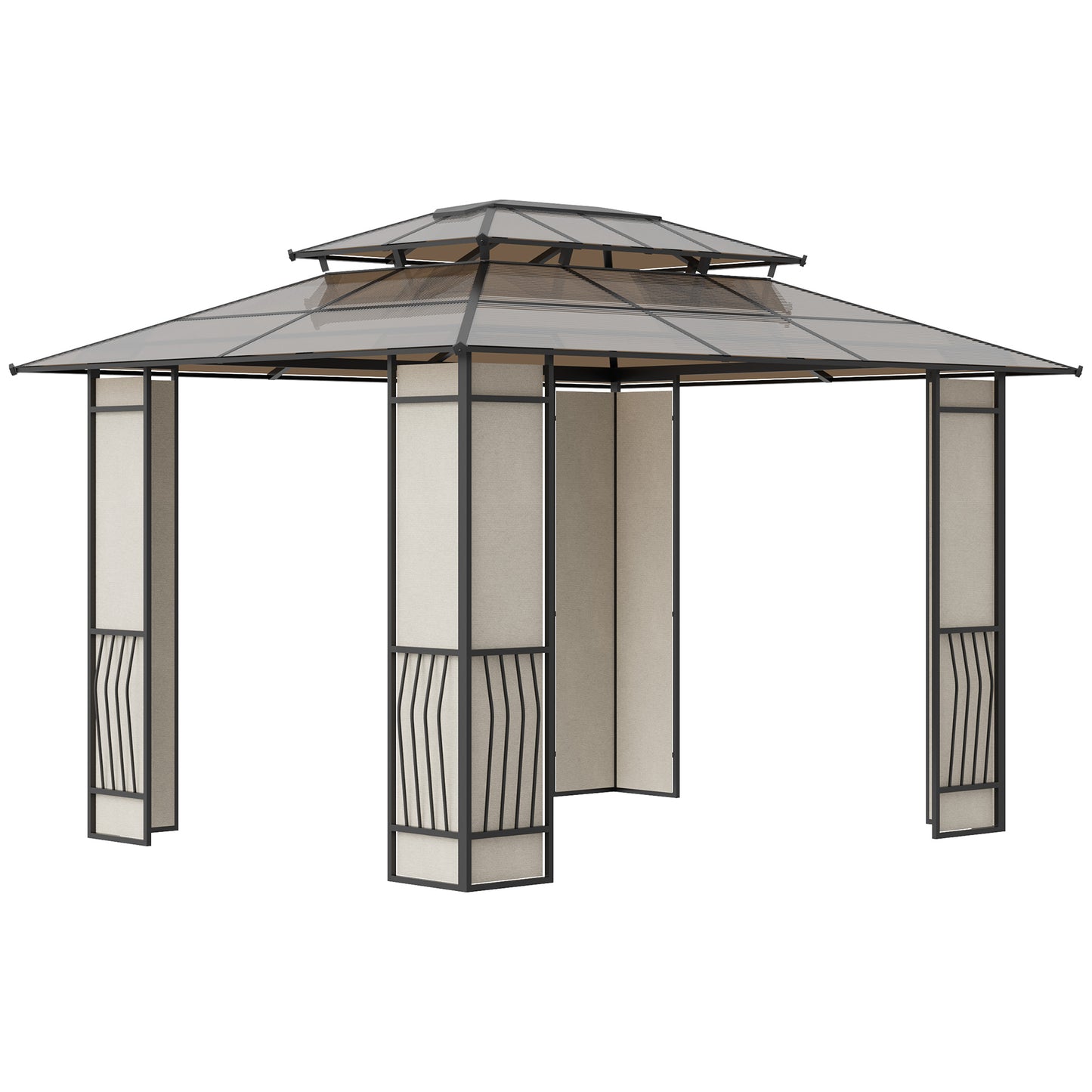 CENADOR DE JARDÍN LUXSHADE 360 CON TECHO DE POLICARBONATO ANTI-UV image 1