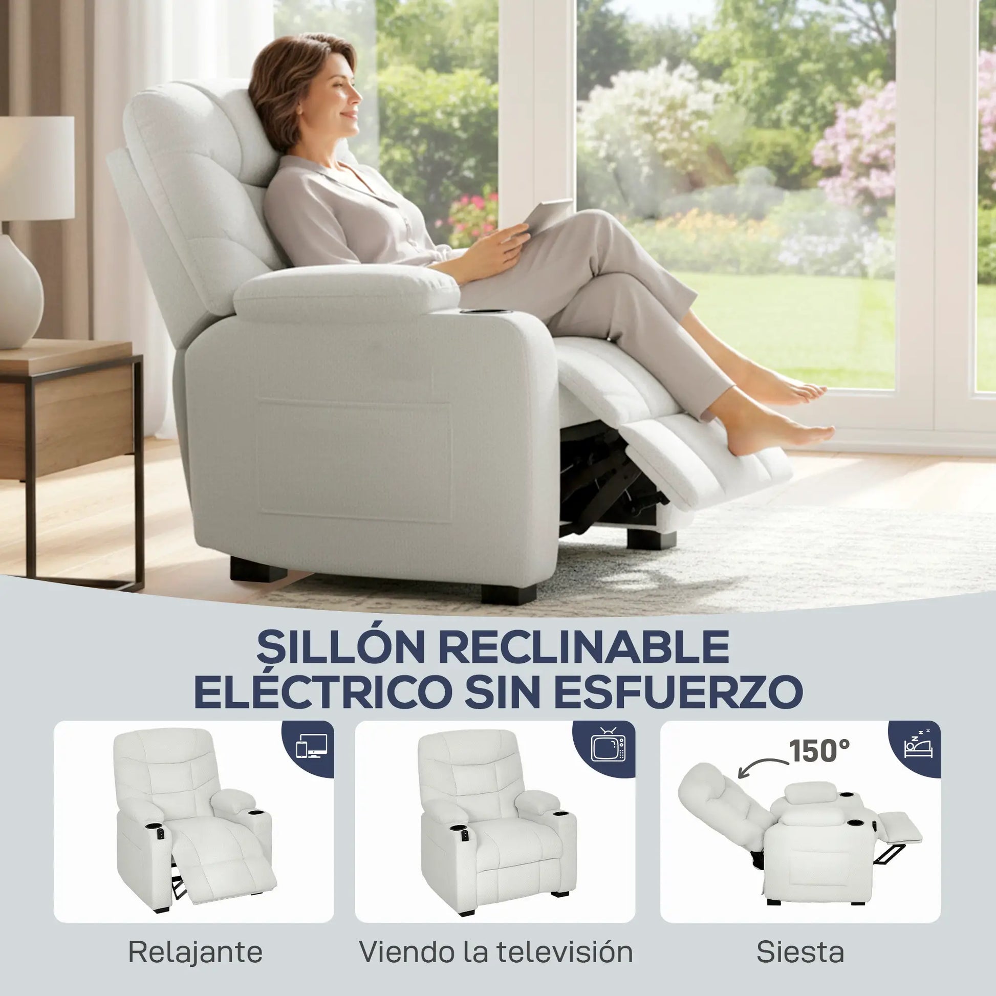 SILLÓN RELAX ELÉCTRICO MODELO CONFORT MEMORY image 6