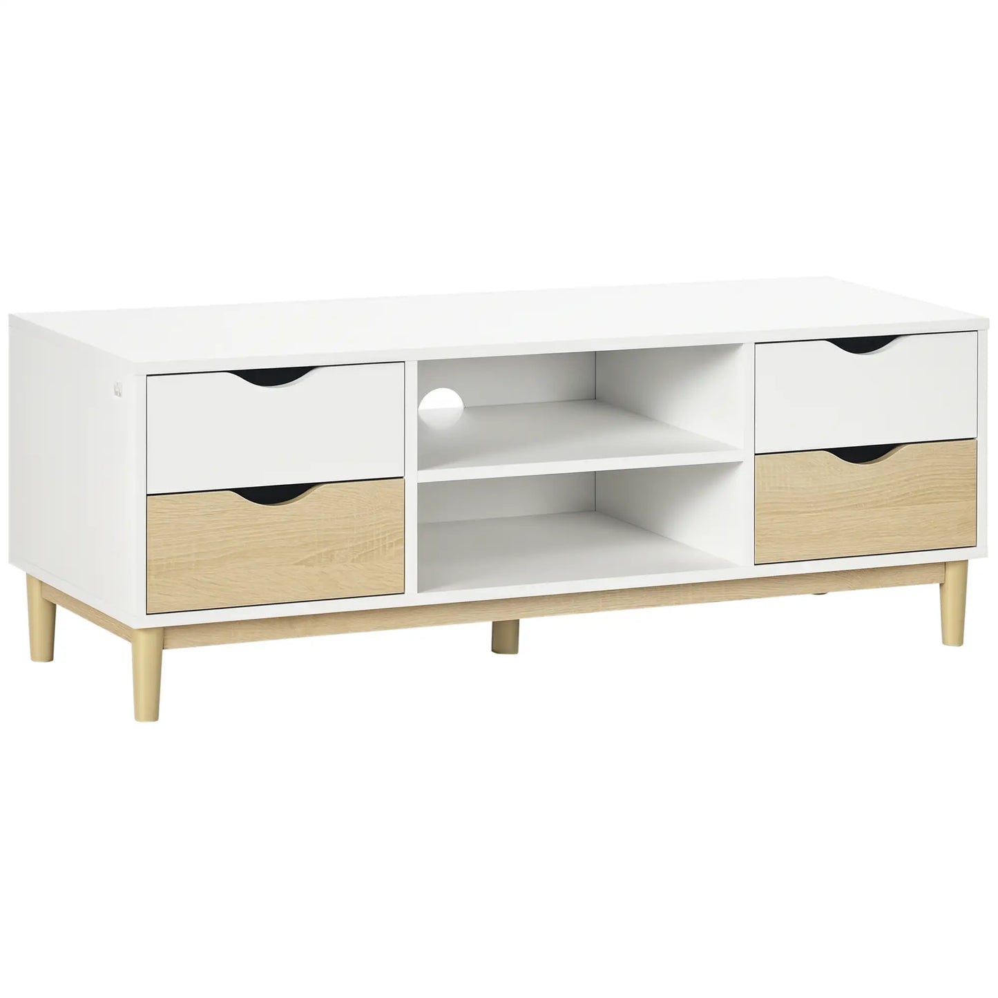 MUEBLE TV “NORDIK 120” BLANCO & ROBLE image 8