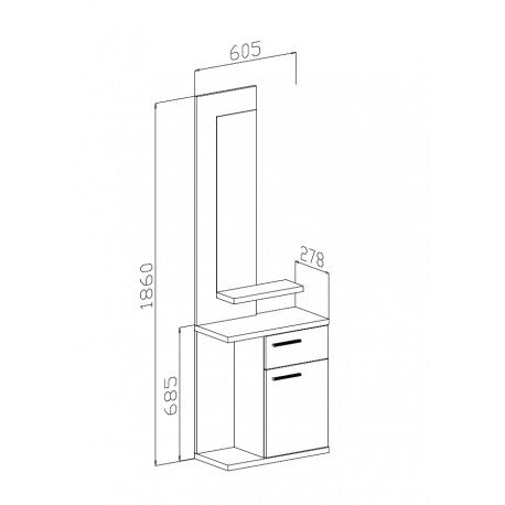 Recibidor con espejo Enter image 1