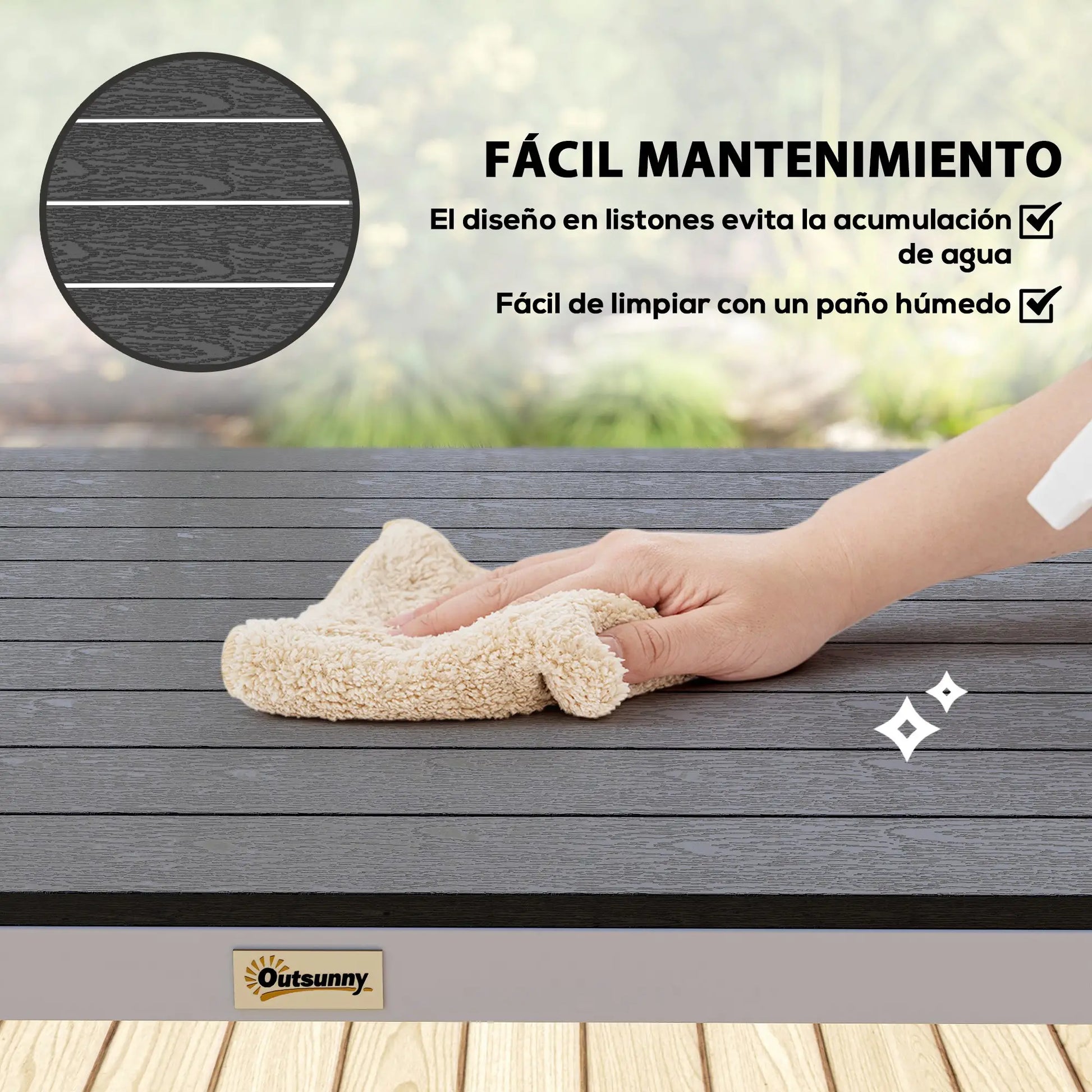 MESA DE COMEDOR DE JARDÍN EXTERIOR BLACKWOOD PRO · 4–6 PERSONAS image 2
