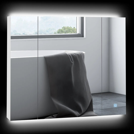 ARMARIO DE BAÑO CON ESPEJO LED LUMIARIS 90 image 0