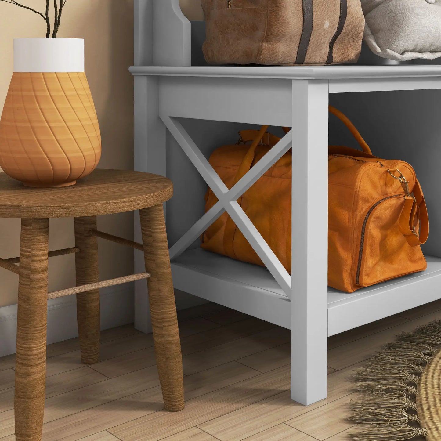 PERCHERO WHITE NORDIC BENCH 3 EN 1 image 2