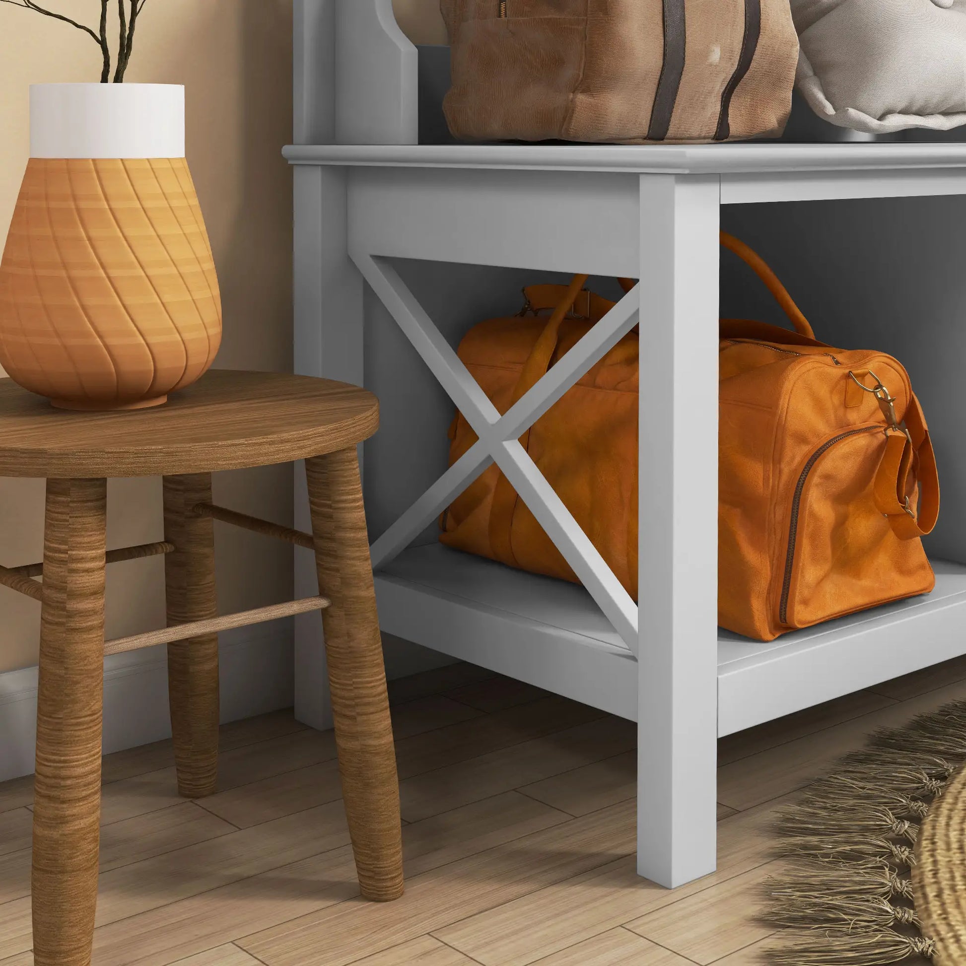 PERCHERO WHITE NORDIC BENCH 3 EN 1 image 2