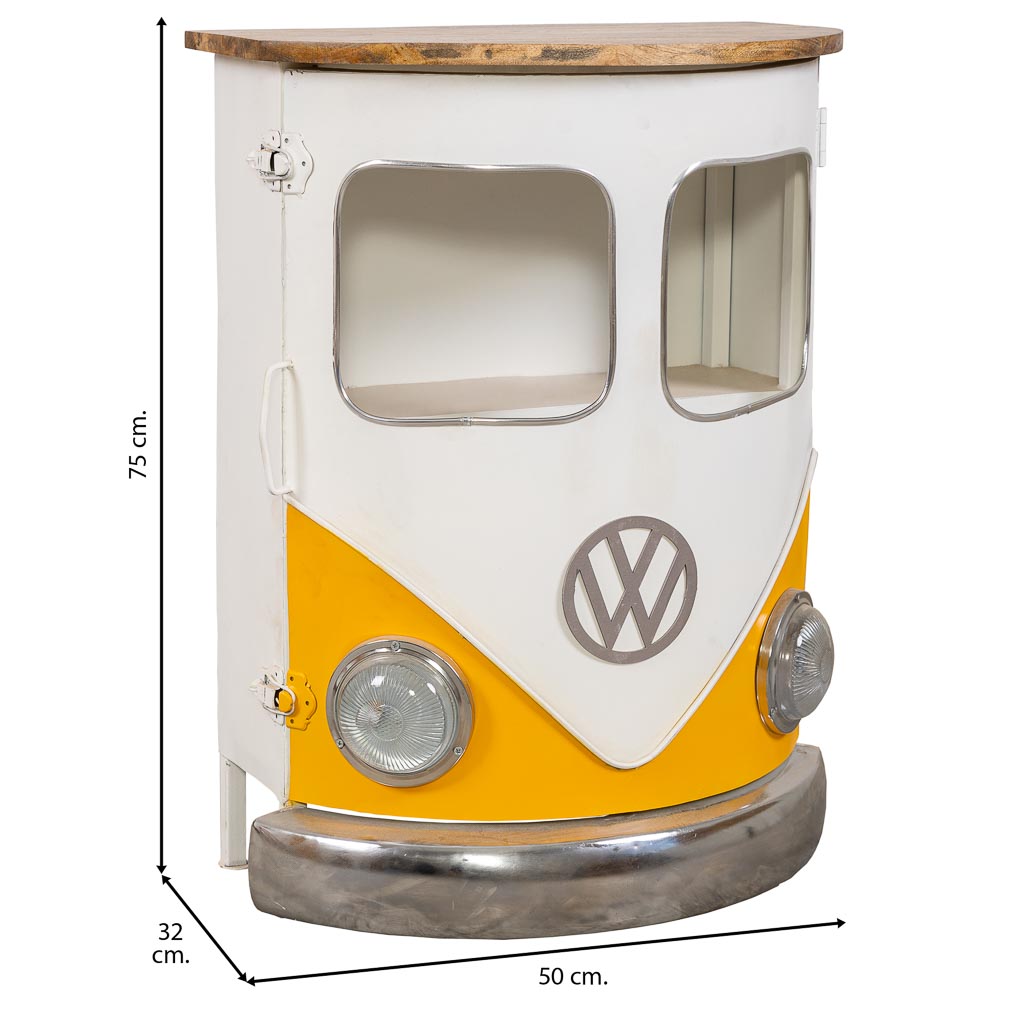 RECIBIDOR FURGONETA ARTESANAL AMARILLO image 3