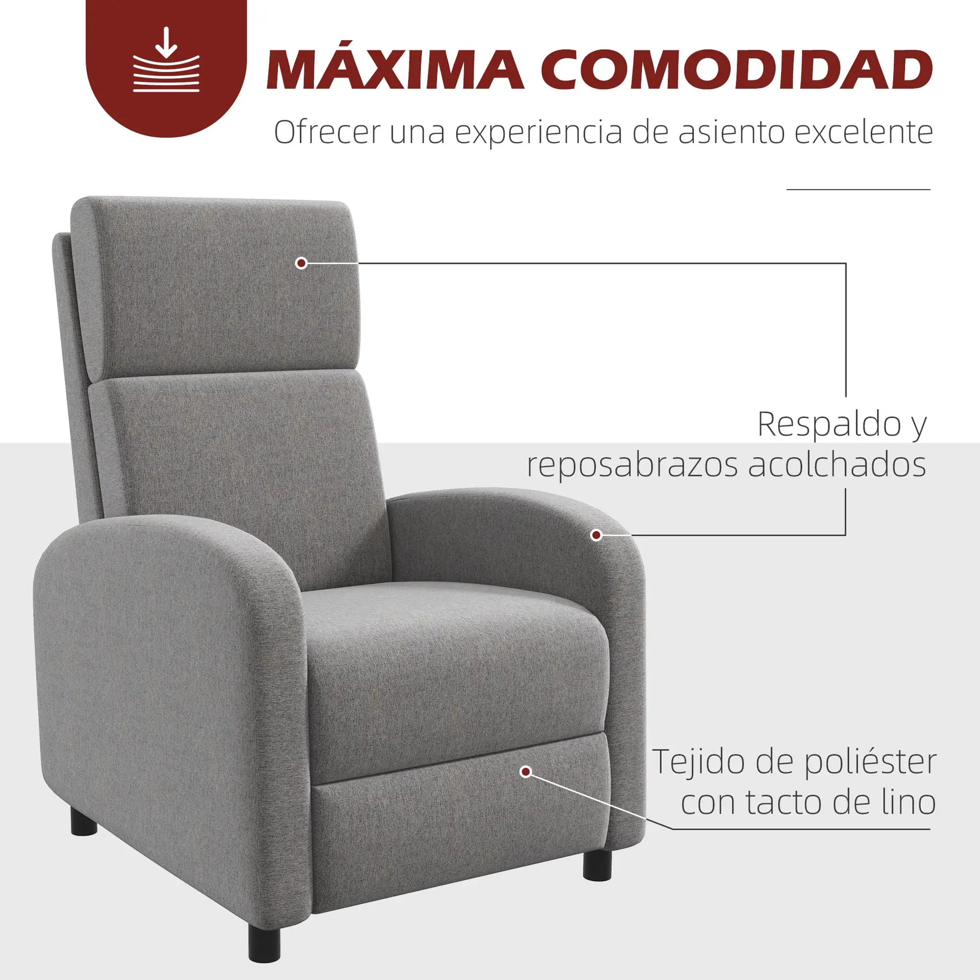 SILLÓN RELAX MODELO BRISA – SILLÓN RECLINABLE MANUAL image 10