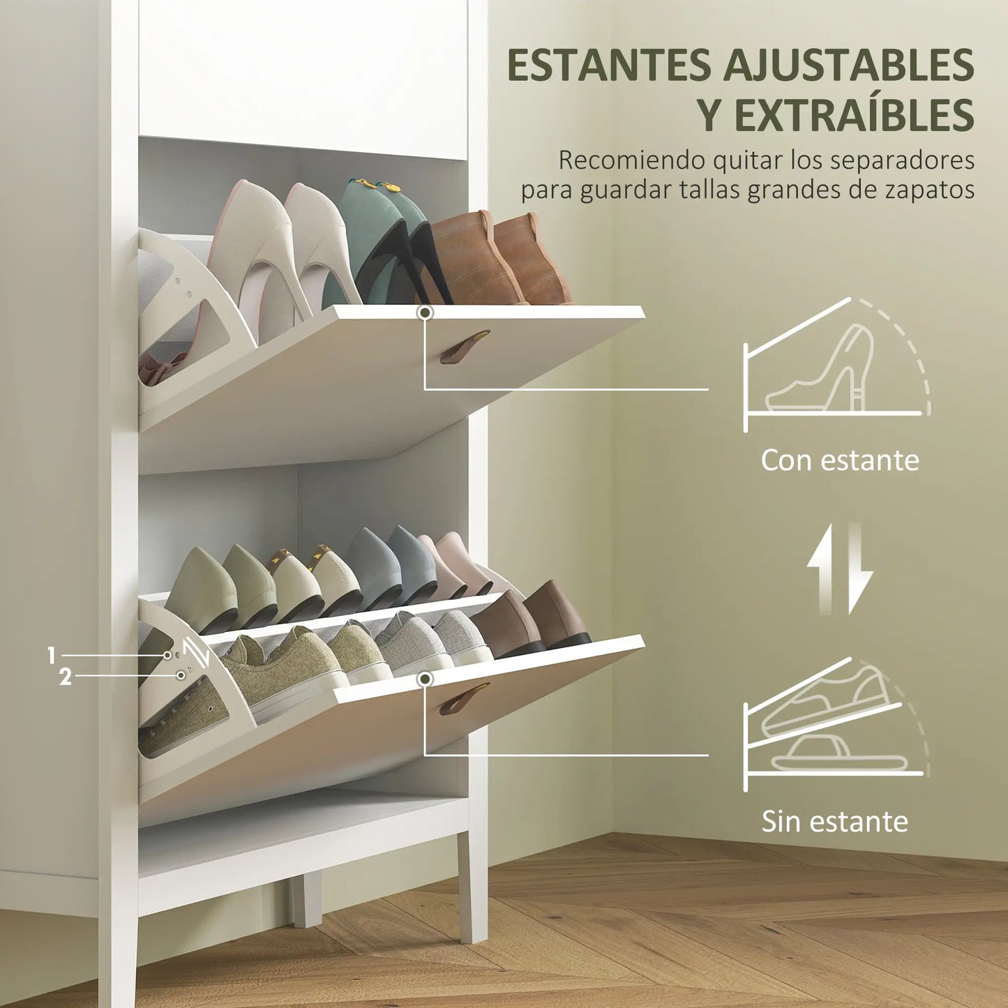 ZAPATERO DE ENTRADA MODELO NORDIC CUERO image 5