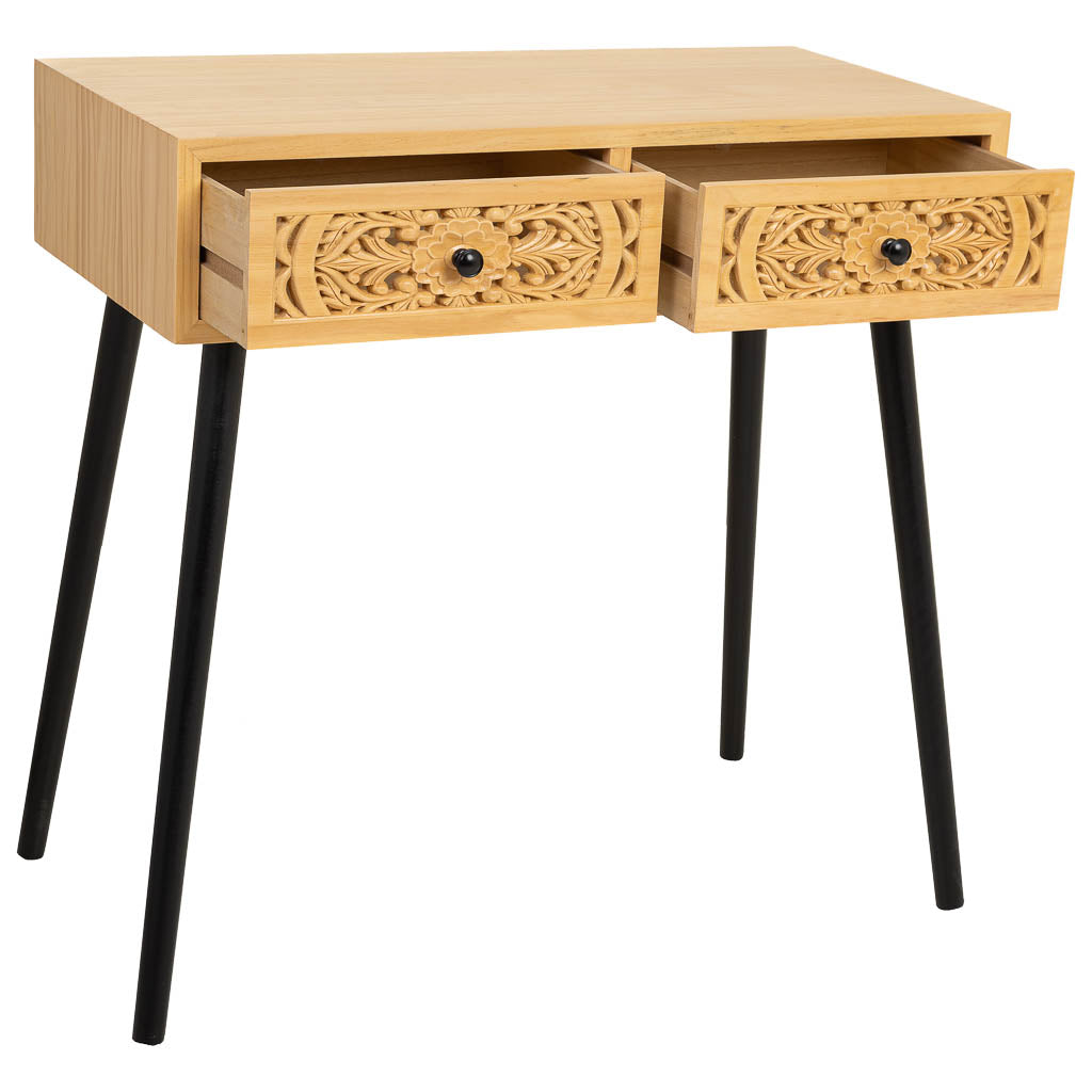 RECIBIDOR DE MADERA MARRÓN – COLECCIÓN DAVIS image 1