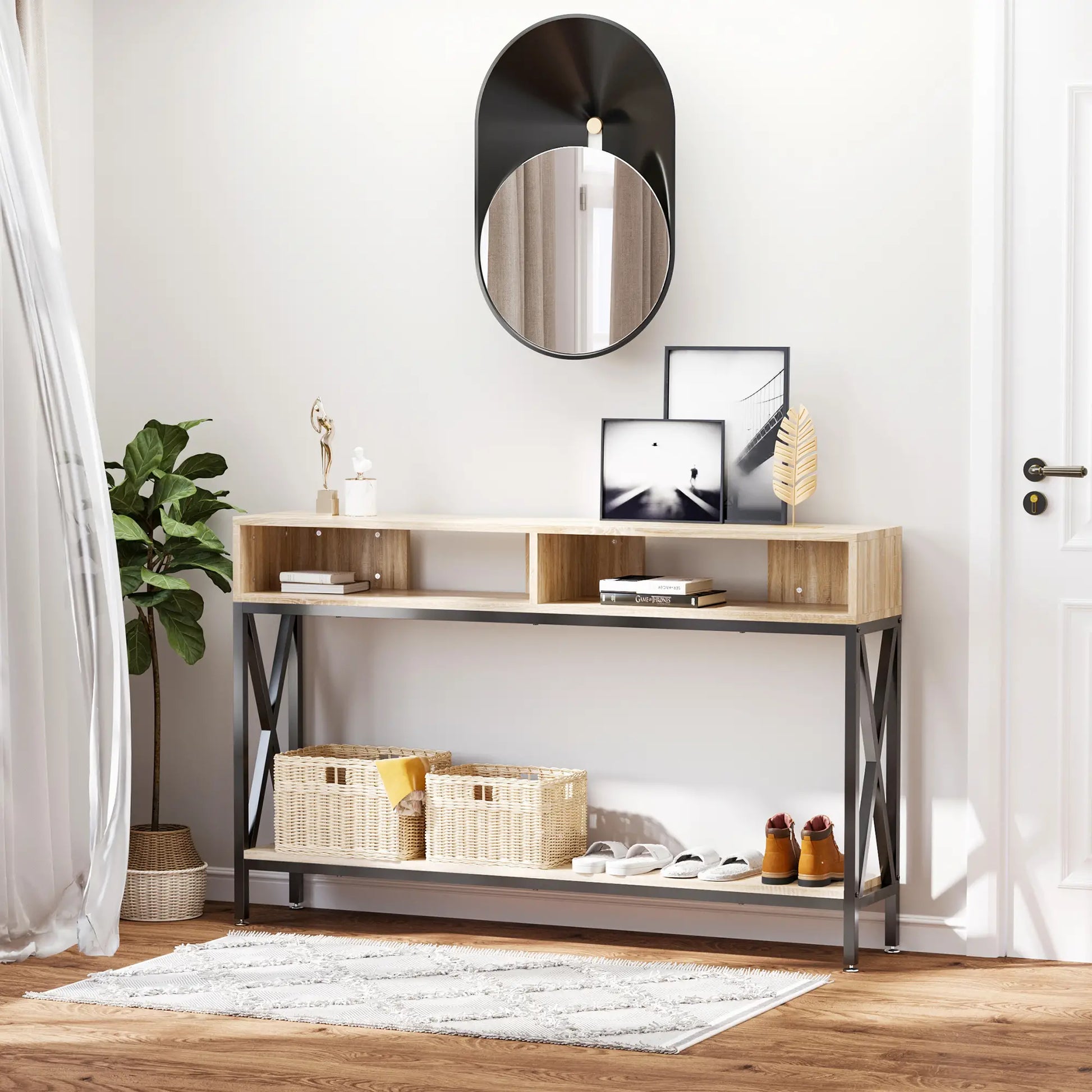 CONSOLA INDUSTRIAL ROBLE & NEGRO “URBAN X STORAGE 120” image 0