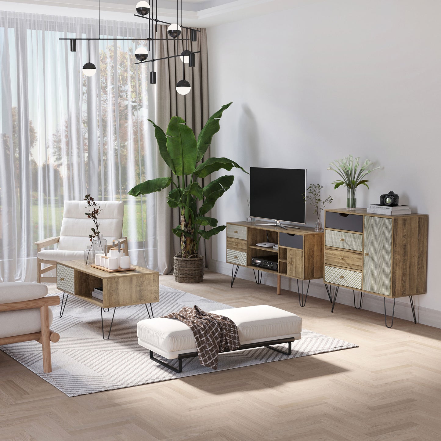 CÓMODA BOHO MADERA “BOHO HARMONY FOUR DRAWER” image 1