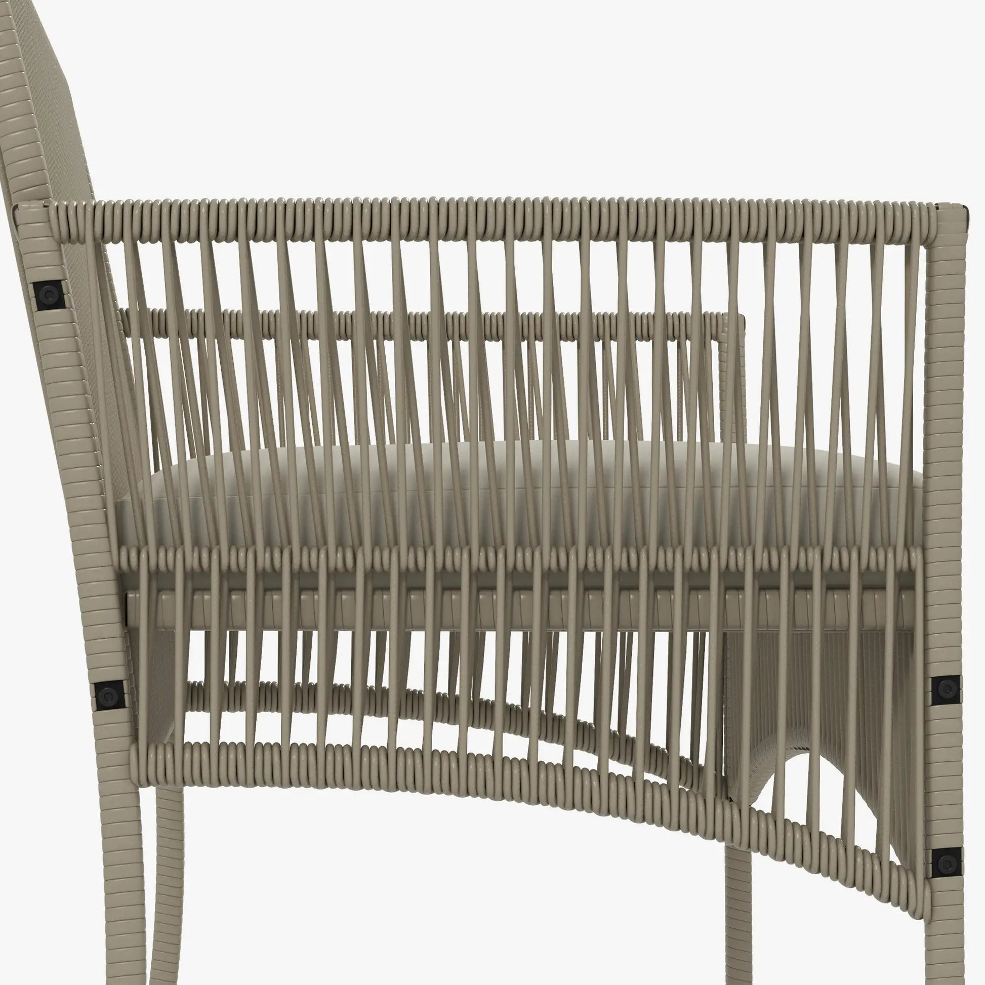 CONJUNTO DE MUEBLES DE TERRAZA DE RATÁN 4 PIEZAS TERRACONFORT CAQUI image 5
