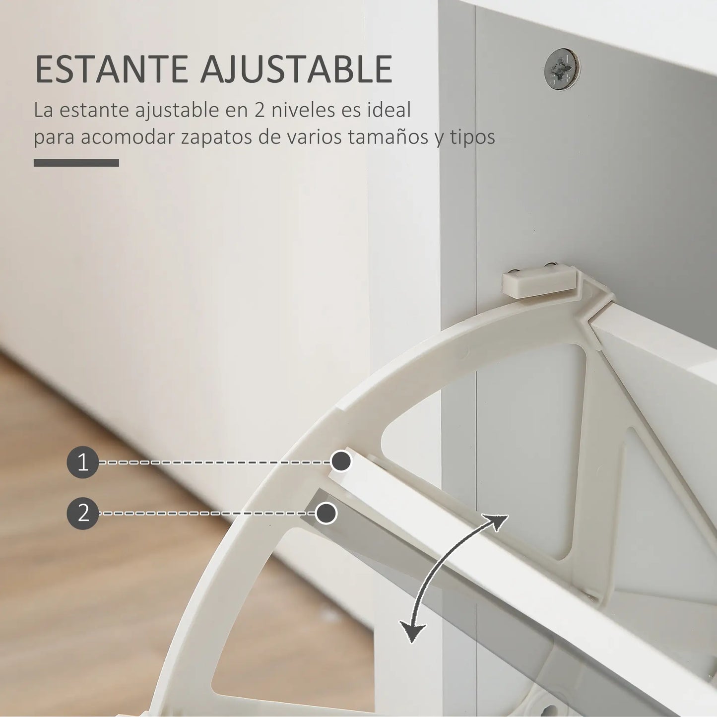 ZAPATERO ESTRECHO CON 2 CAJONES ABATIBLES PARA 12 PARES image 8
