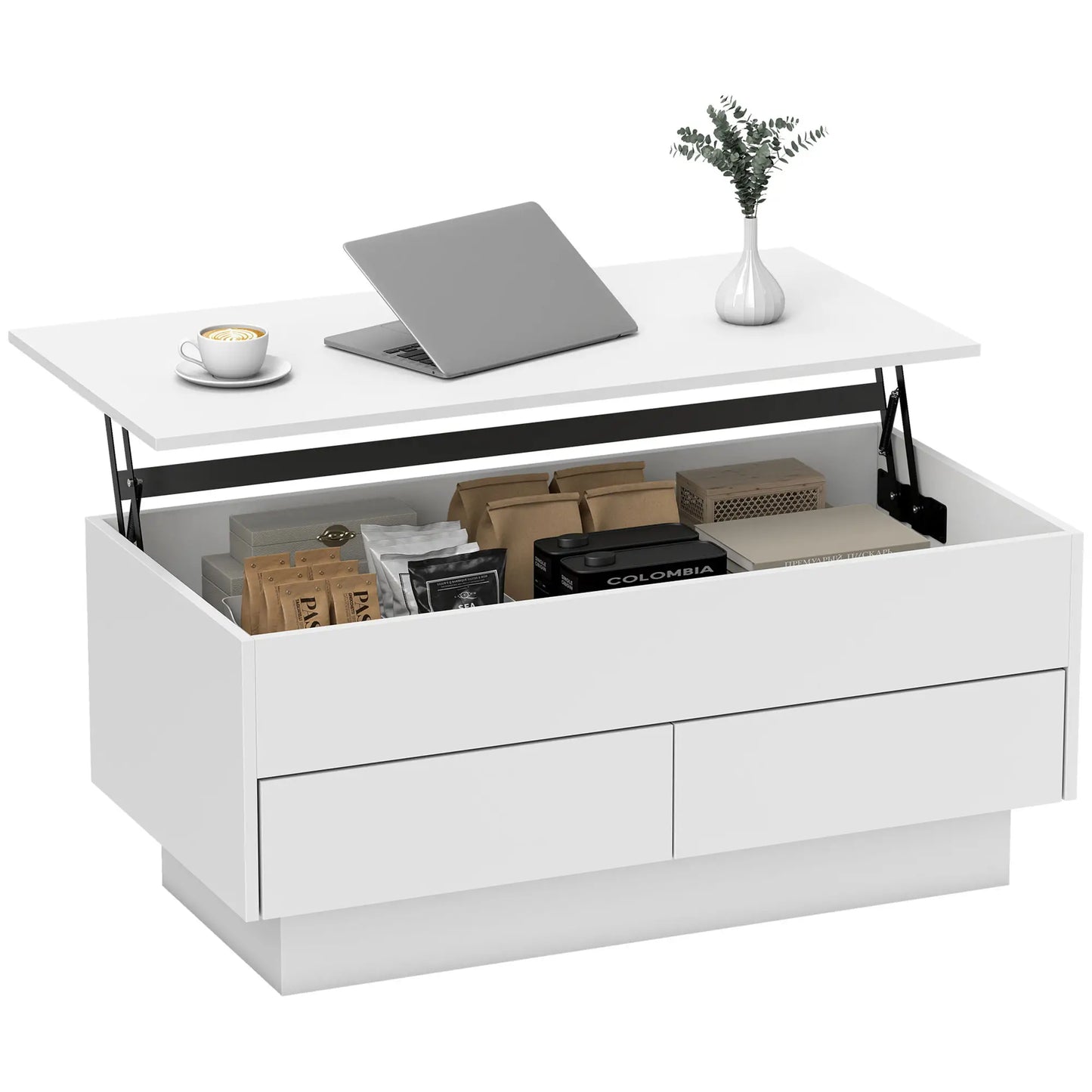 Mesa de Centro Elevable “LIFTBOX WHITE 100” image 1
