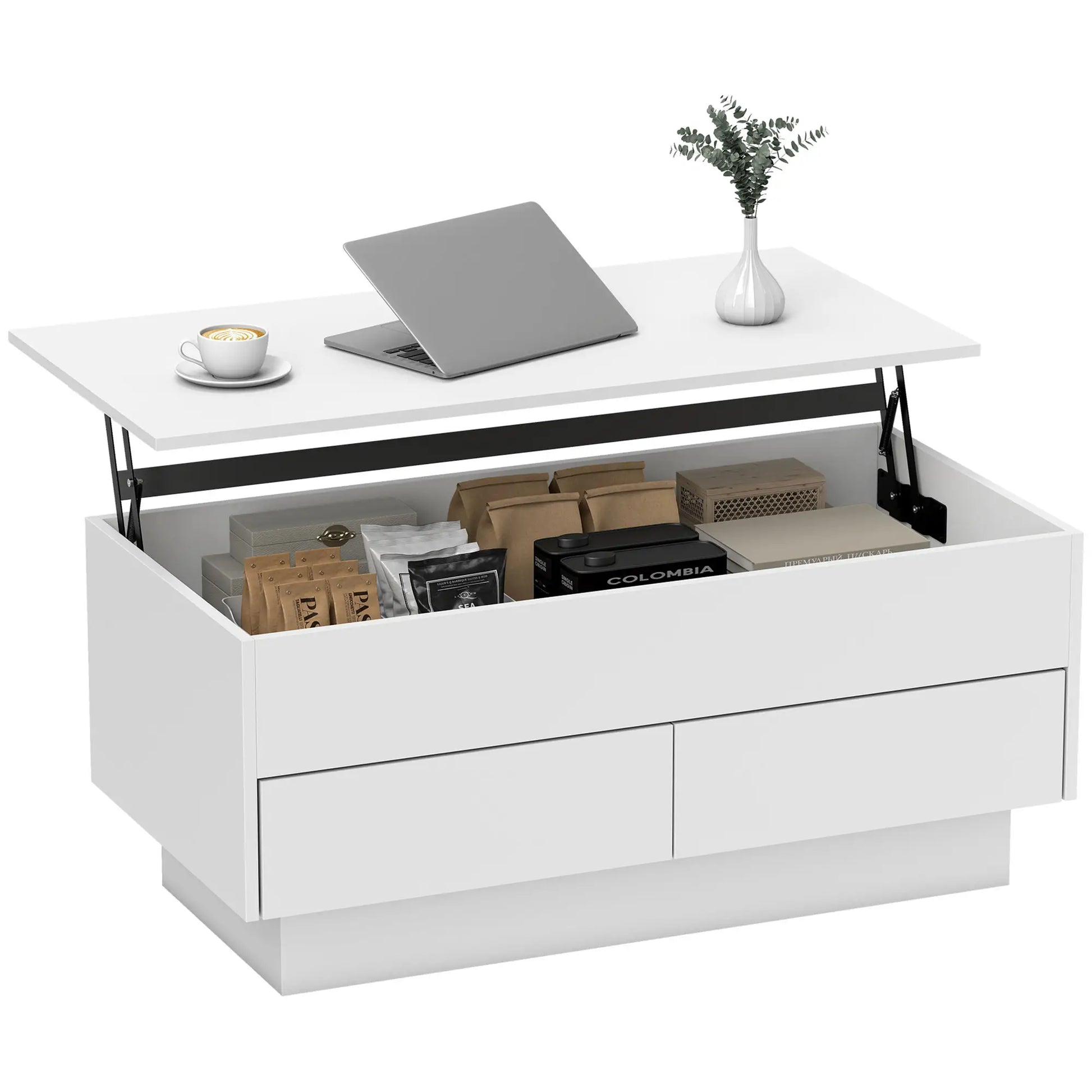 Mesa de Centro Elevable “LIFTBOX WHITE 100” image 1