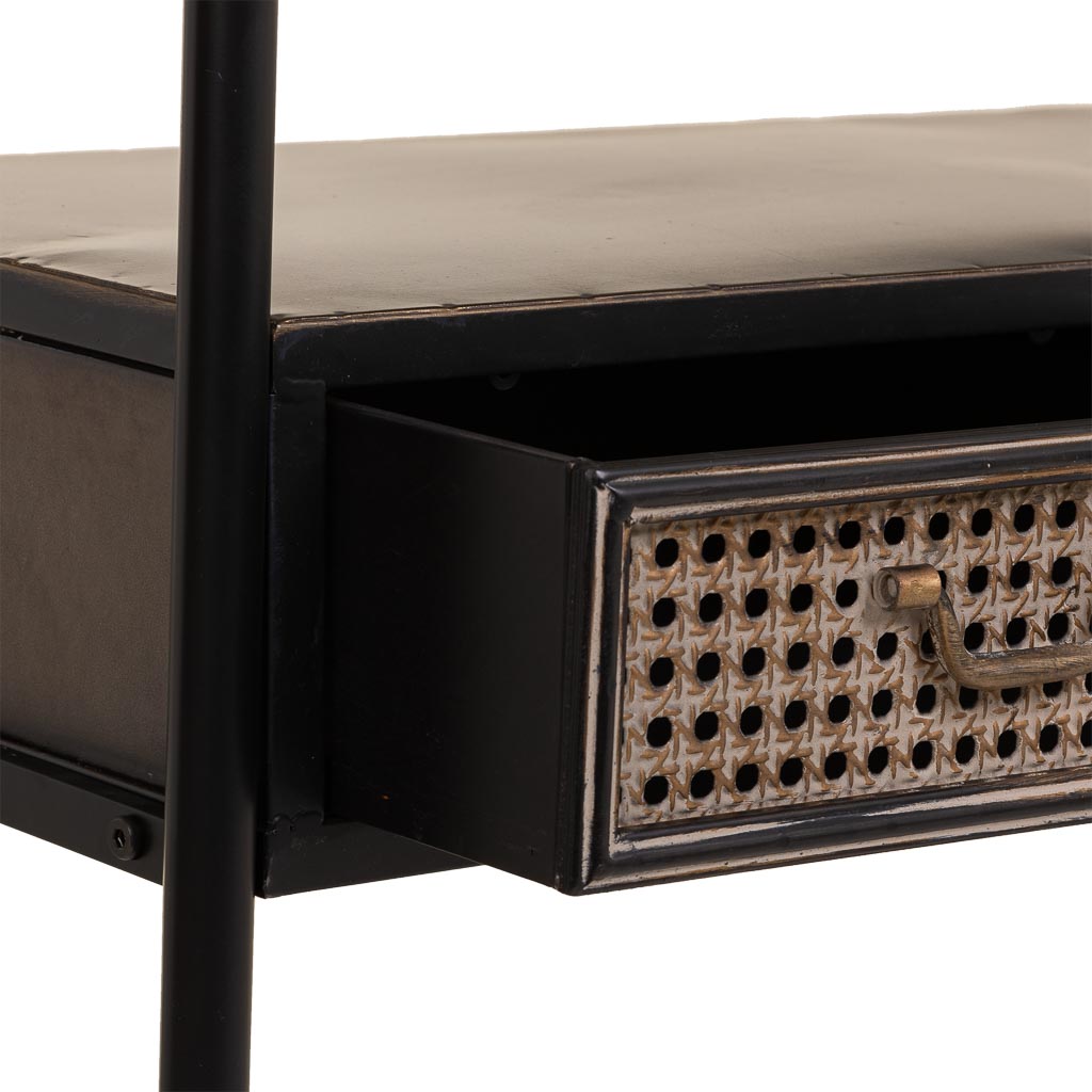 KIT RECIBIDOR ALKA DE METAL MARRÓN 3 CAJONES image 6