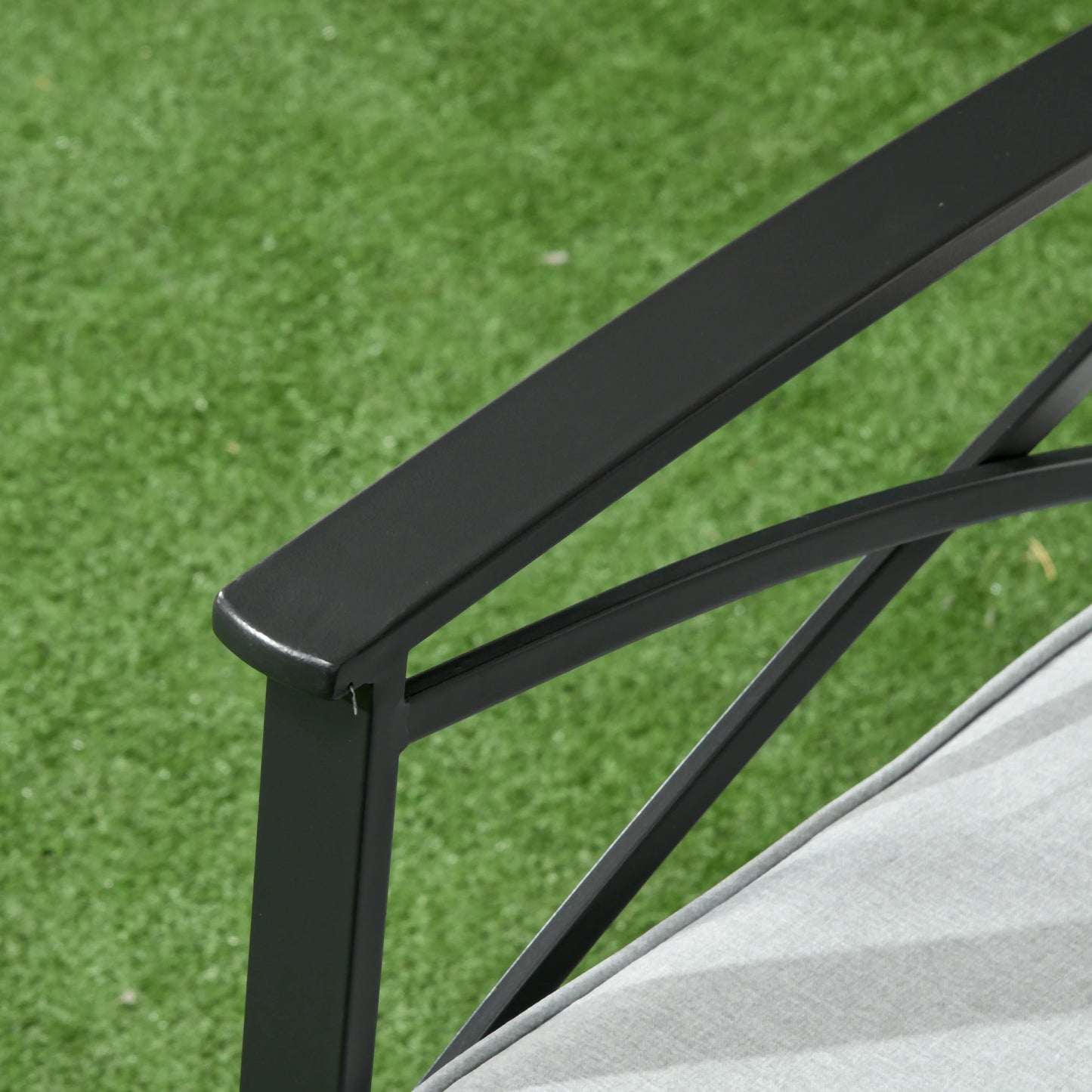 CONJUNTO DE JARDÍN RATÁN SINTÉTICO 2 SILLONES + MESA – MARRÓN image 5