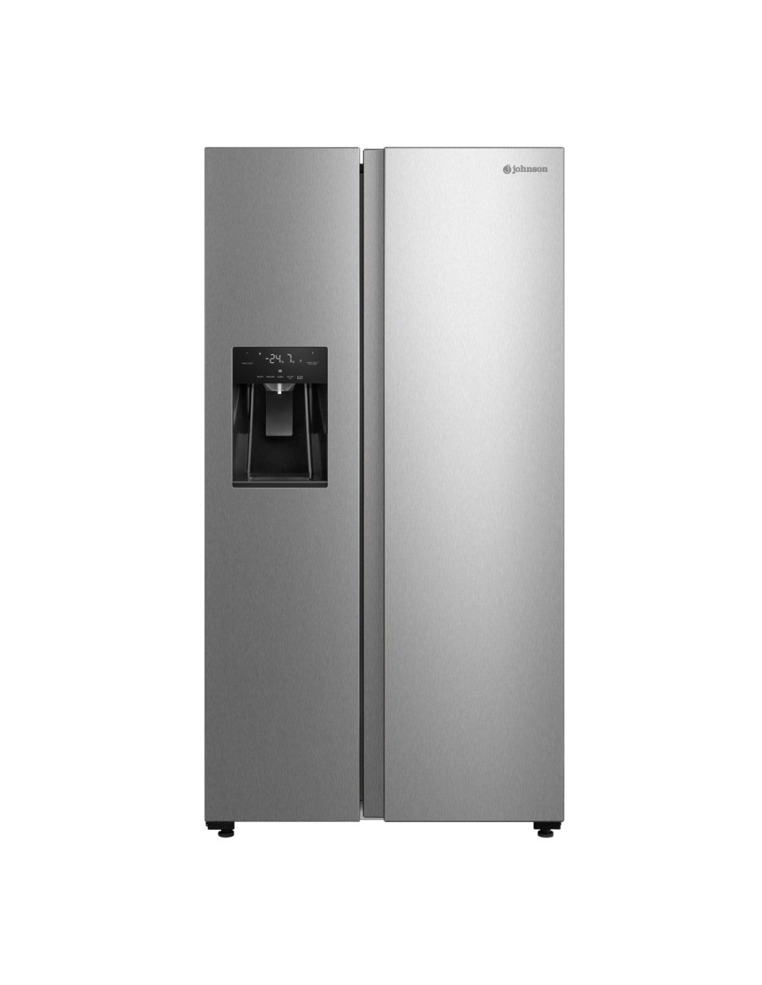 ❄️ Frigorífico Americano Johnson JRSS1799ENX 180 cm Inox – 521L No Frost con Dispensador y Inverter