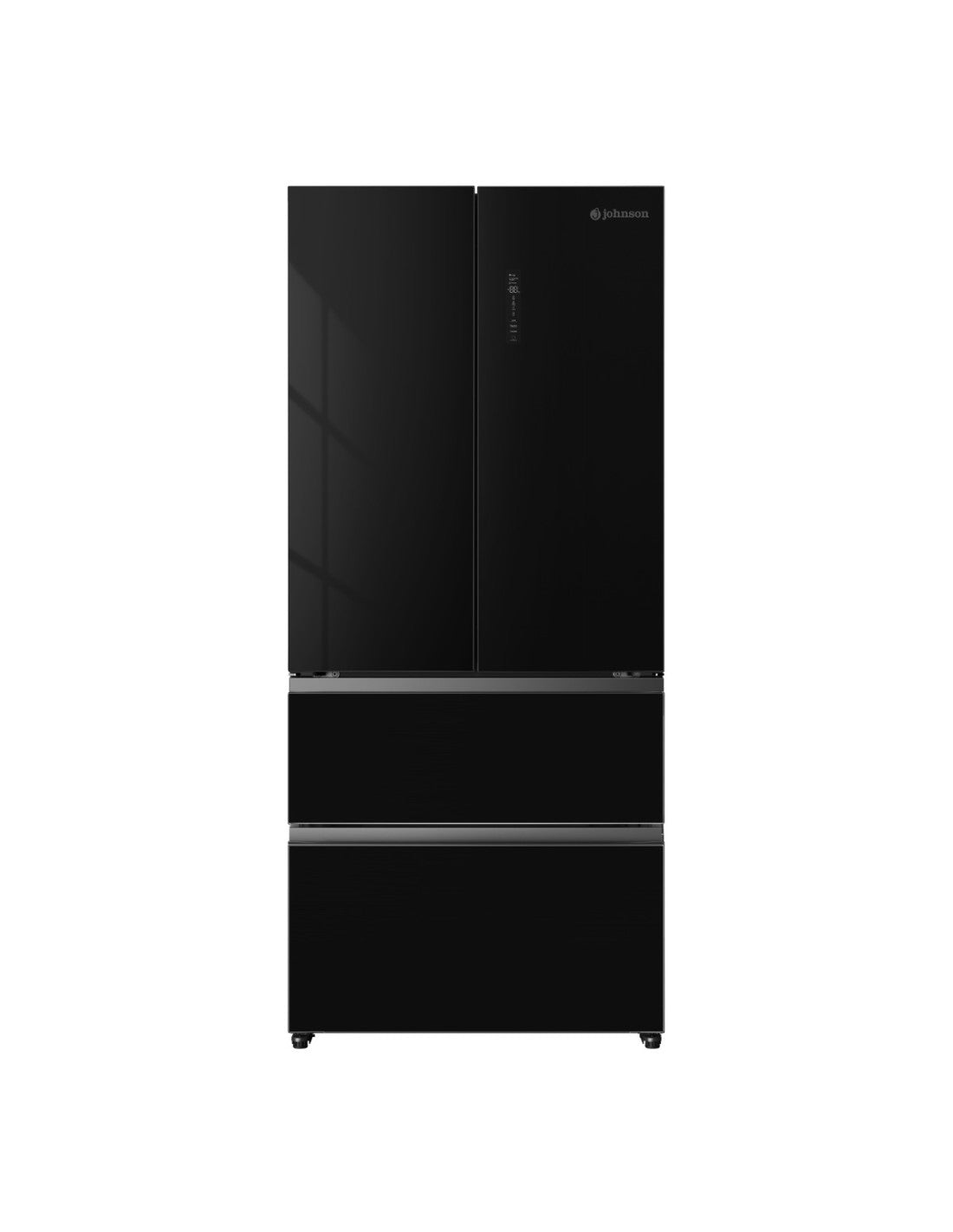 ❄️ Frigorífico Francés Johnson JRFS1986ENGN 190 cm Cristal Negro – 532L No Frost Inverter