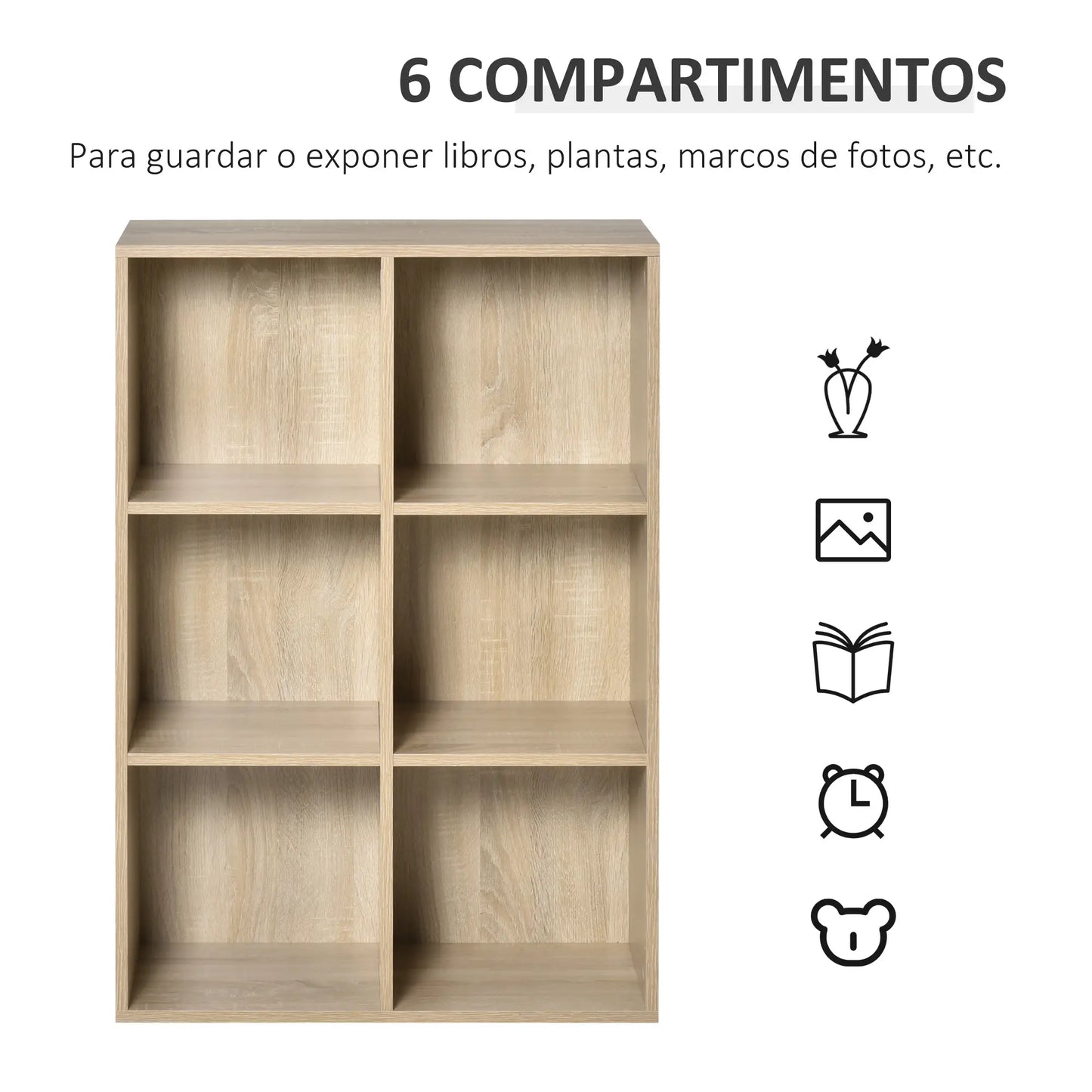 📚 Librería Modelo CUBIK ROBLE – Orden Modular con Estilo