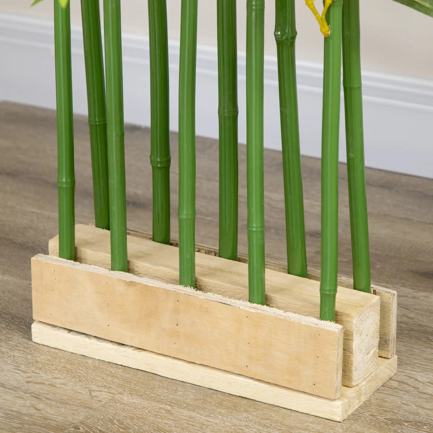 🎋 BAMBÚ ARTIFICIAL 180 CM CON MACETA DE MADERA – ELEGANCIA NATURAL PARA HOGAR Y OFICINA