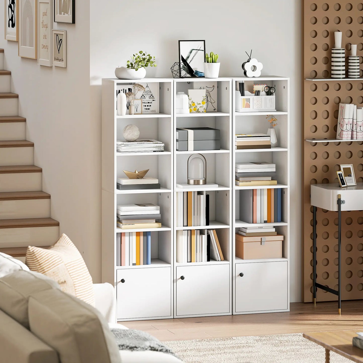 📚 Librería VERTICAL PLUS – 5 Niveles con Puerta