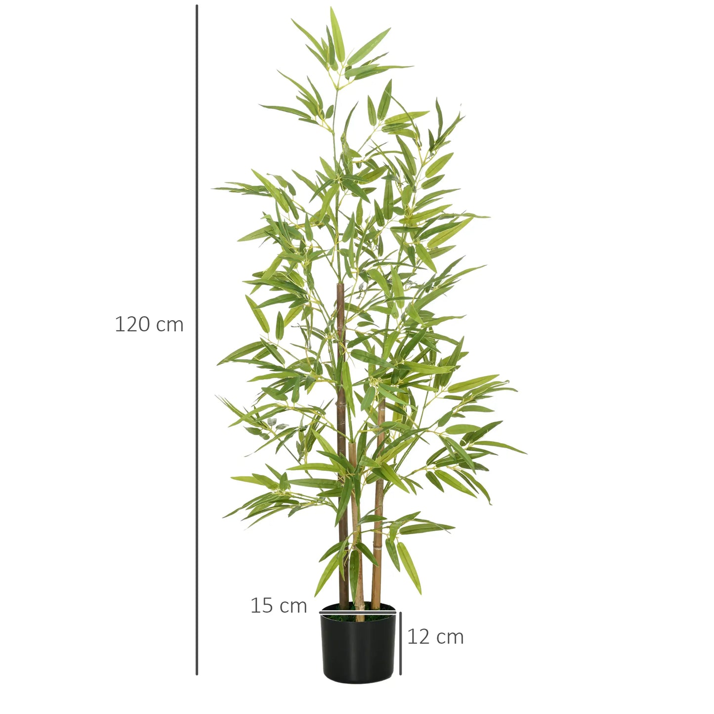 🎋 SET DE 2 PLANTAS ARTIFICIALES DE BAMBÚ 120 CM – REALISMO Y ELEGANCIA PARA TU HOGAR