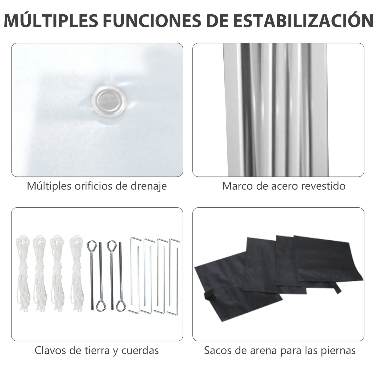 ⛺ CARPA PLEGABLE “EVENTIA” 3x3m – POP-UP, AJUSTABLE Y PORTÁTIL