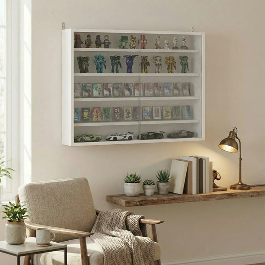 🪟 Vitrina de Pared DISPLAY WHITE – 80 cm con Puertas Correderas
